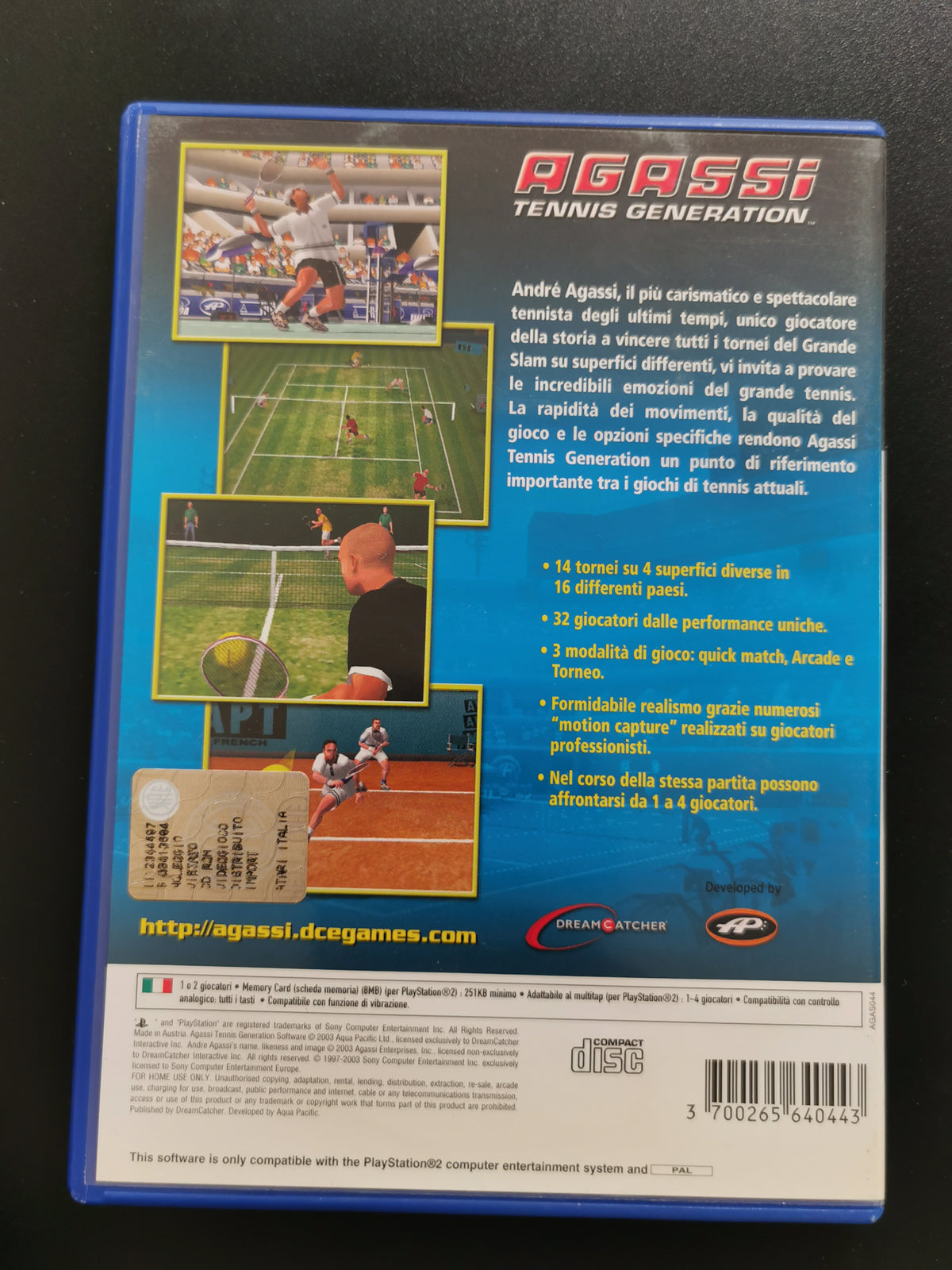 Agassi Tennis Generation (PS2)
