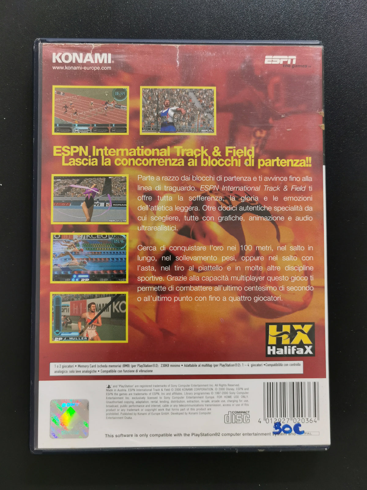 ESPN International Track & Field (PS2) – Senza manuale