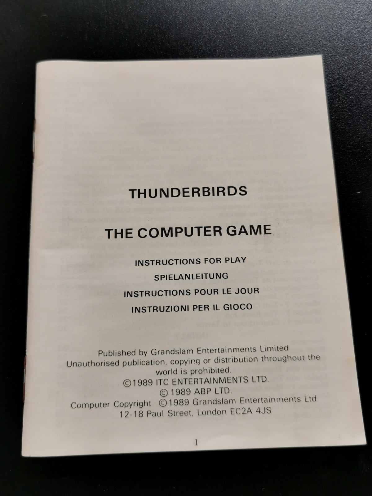 Thunderbirds (Commodore 64)