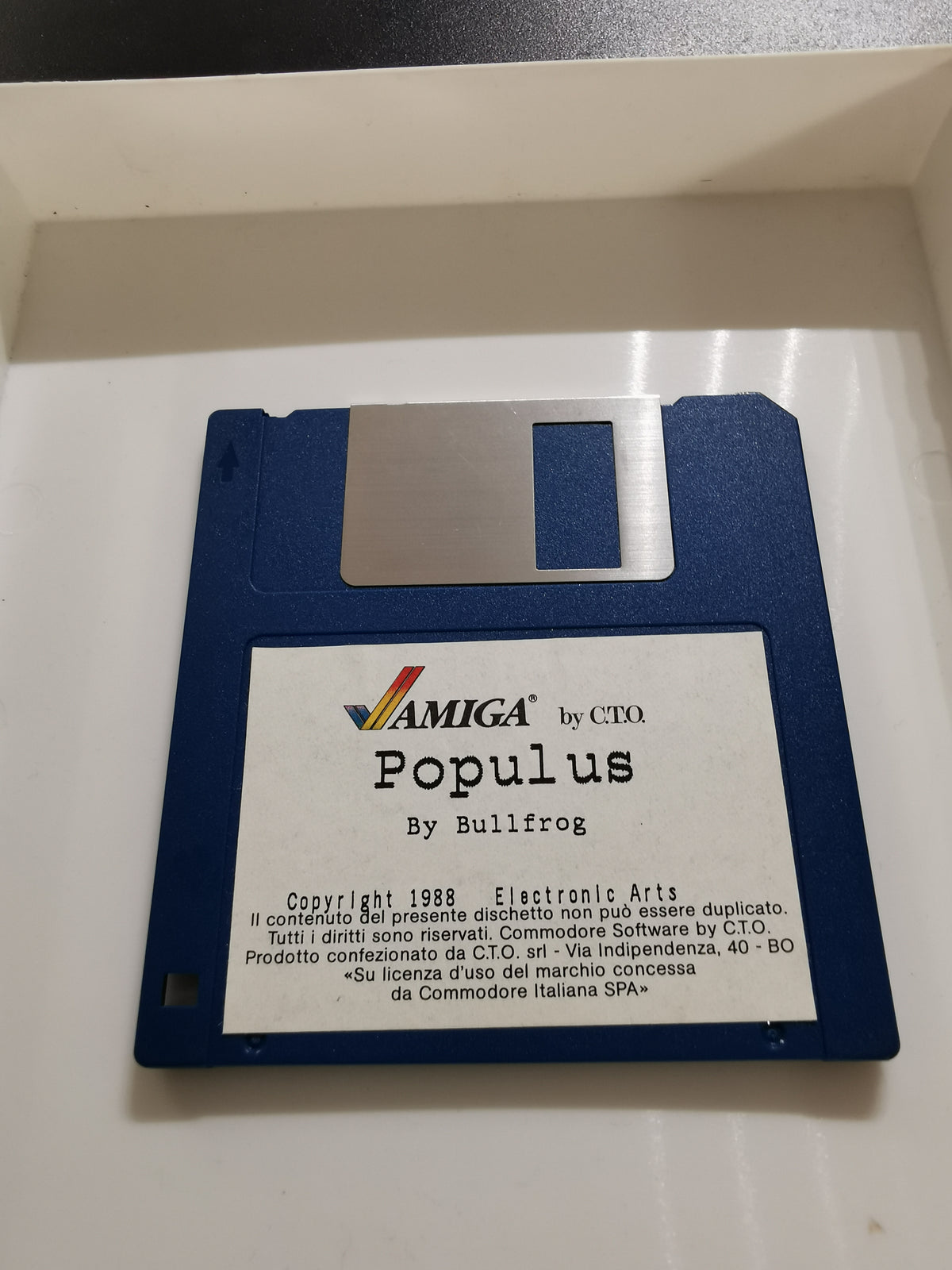 Populous (Amiga) – Edizione Italiana C.T.O.