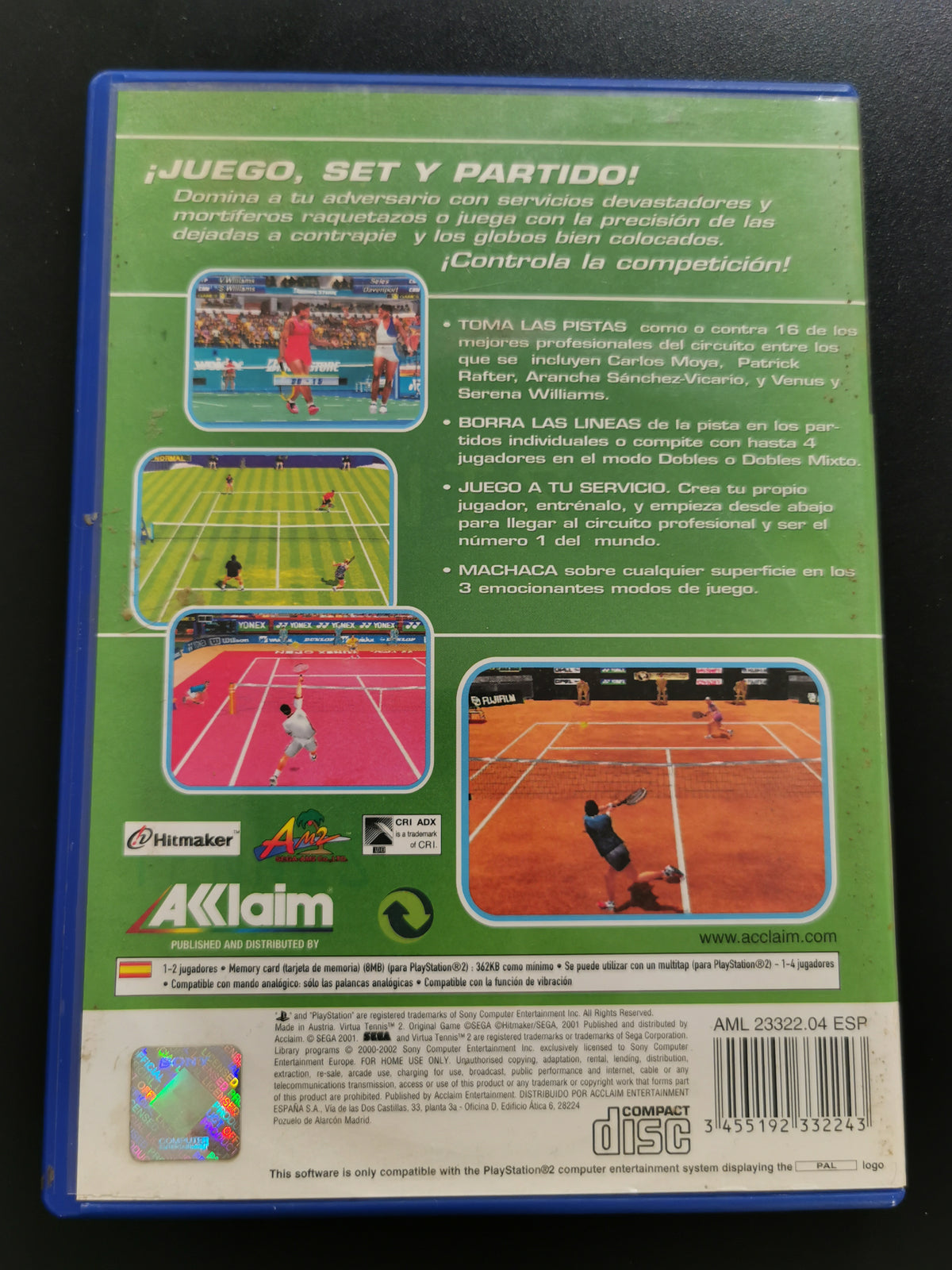 Virtua Tennis 2 (PS2) – Senza manuale