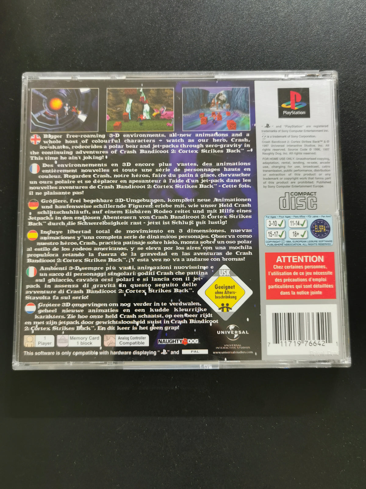 Crash Bandicoot 2: Cortex Strikes Back (PS1) – Platinum
