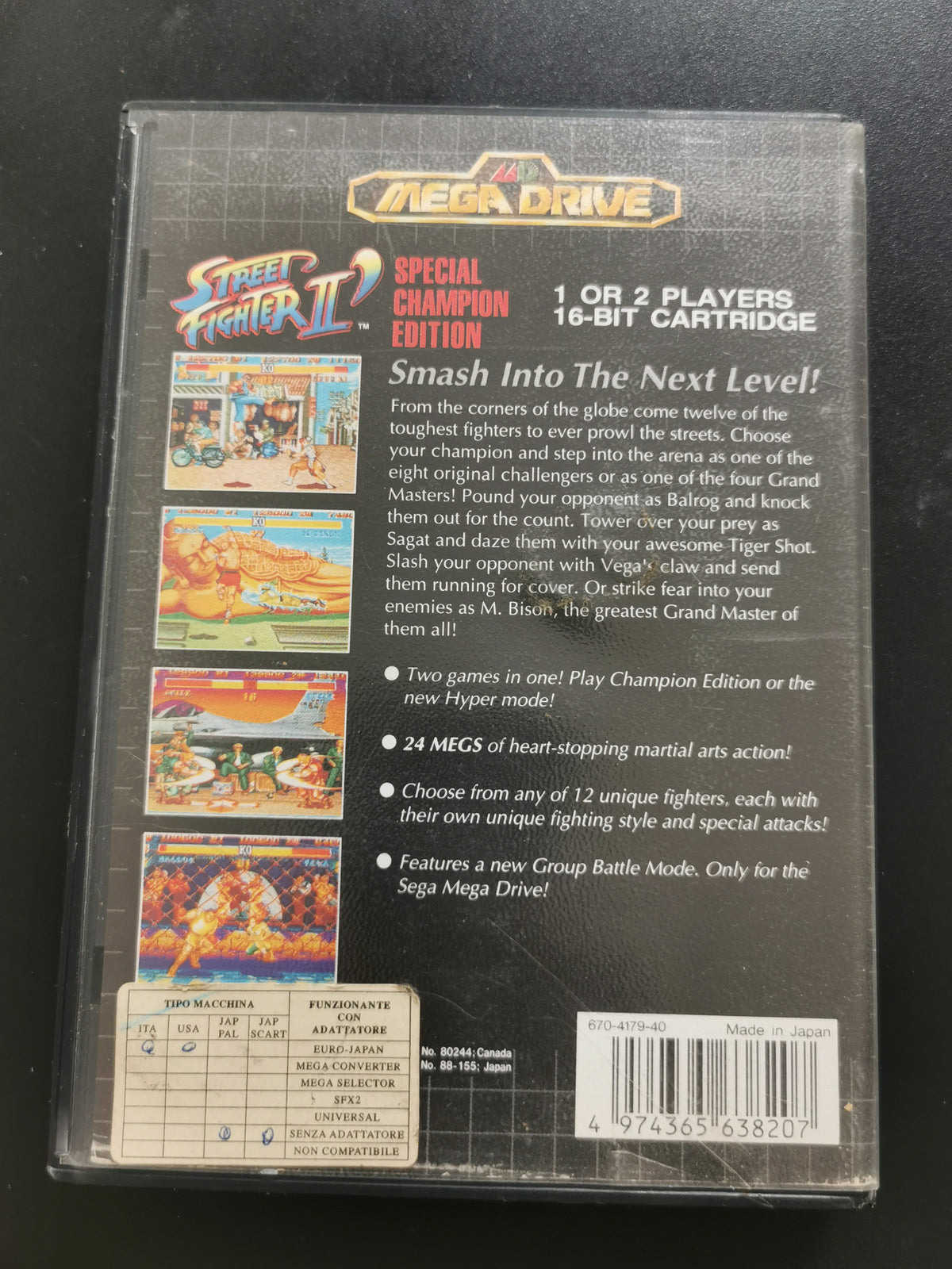 Street Fighter II: Special Champion Edition (Mega Drive) – Senza manuale