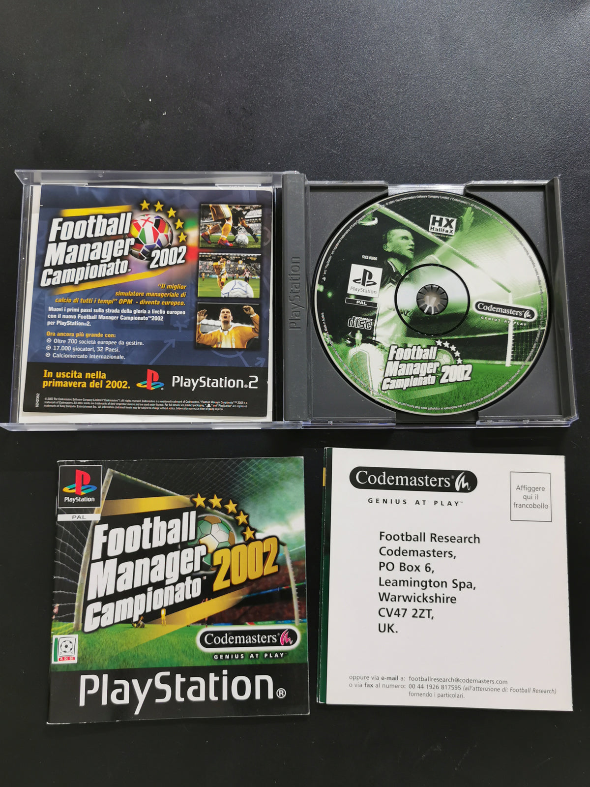 Football Manager Campionato 2002 (PS1)