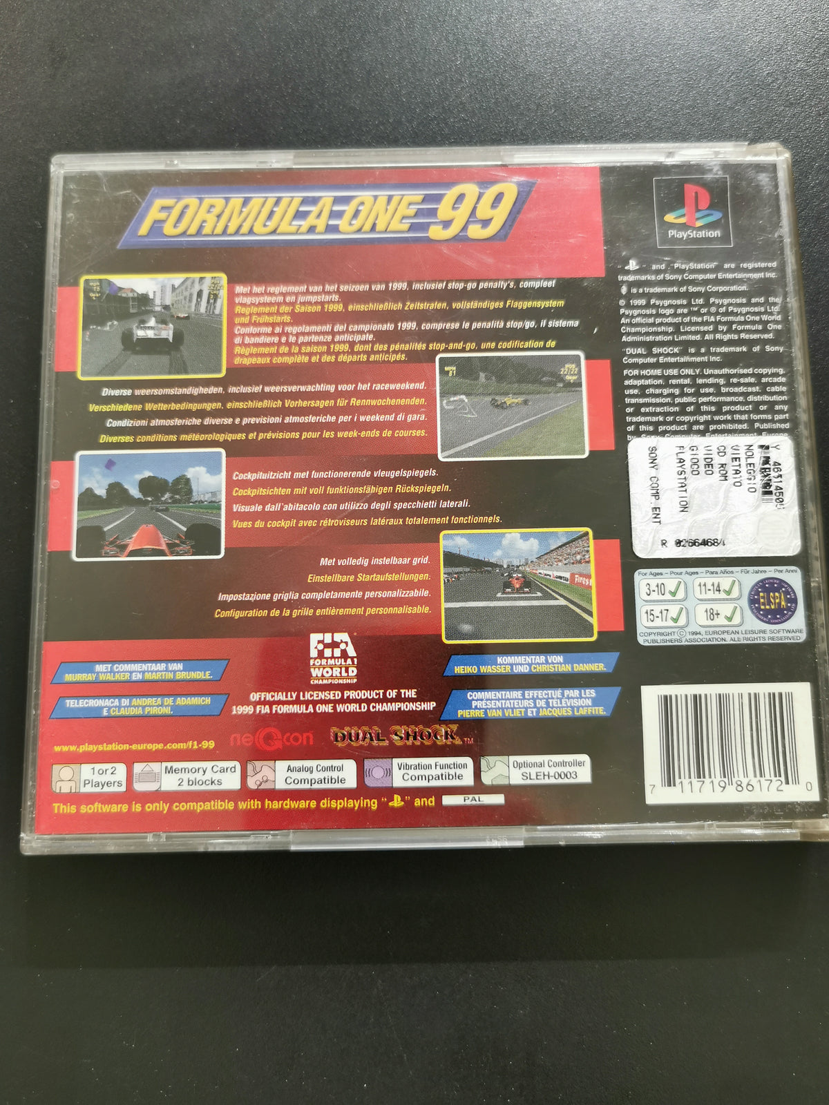 Formula One 99 (PS1) – Senza manuale