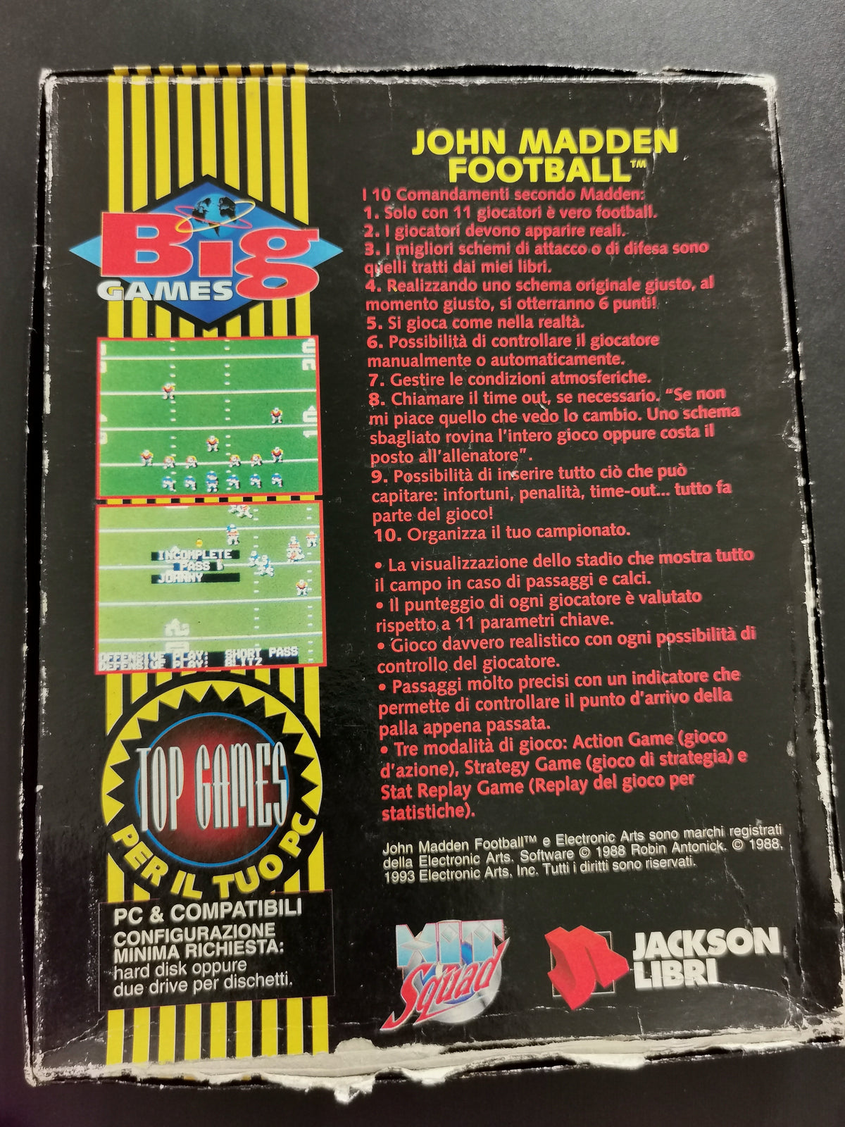 John Madden Football (PC) Big Box