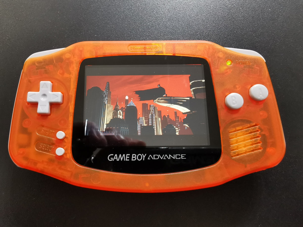 Nintendo Game Boy Advance AGB-001 Clear Orange – Schermo IPS