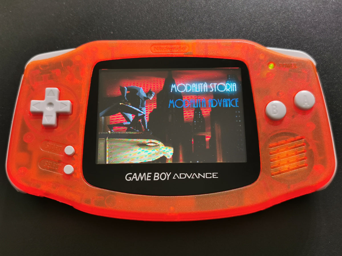 Nintendo Game Boy Advance AGB-001 Clear Orange – Schermo IPS