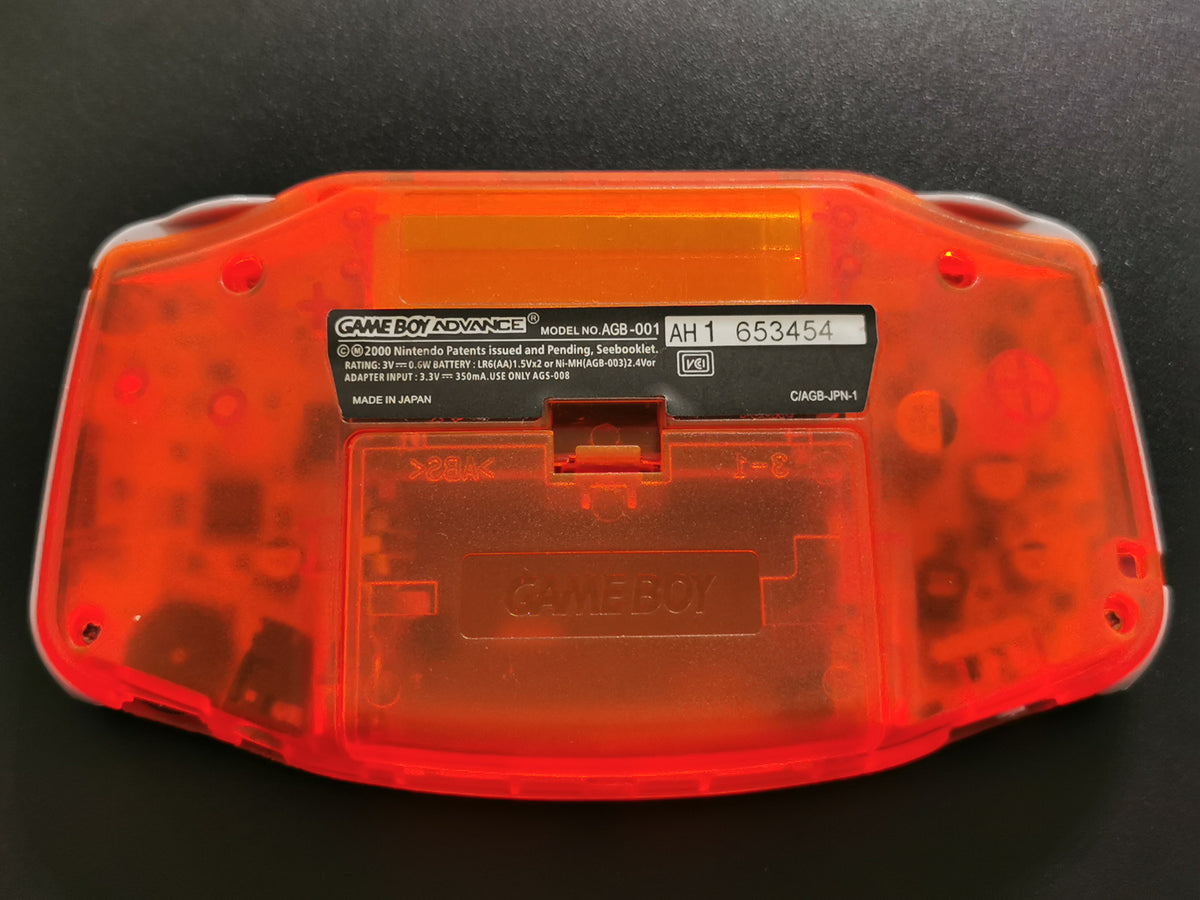 Nintendo Game Boy Advance AGB-001 Clear Orange – Schermo IPS