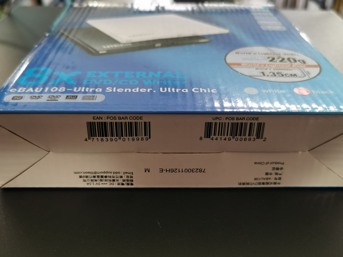 Lite-On eBAU108-11 External DVD/CD Writer *Nuovo