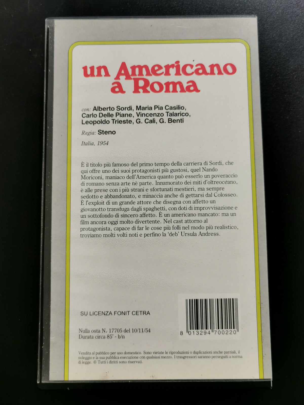 Un americano a Roma (VHS)