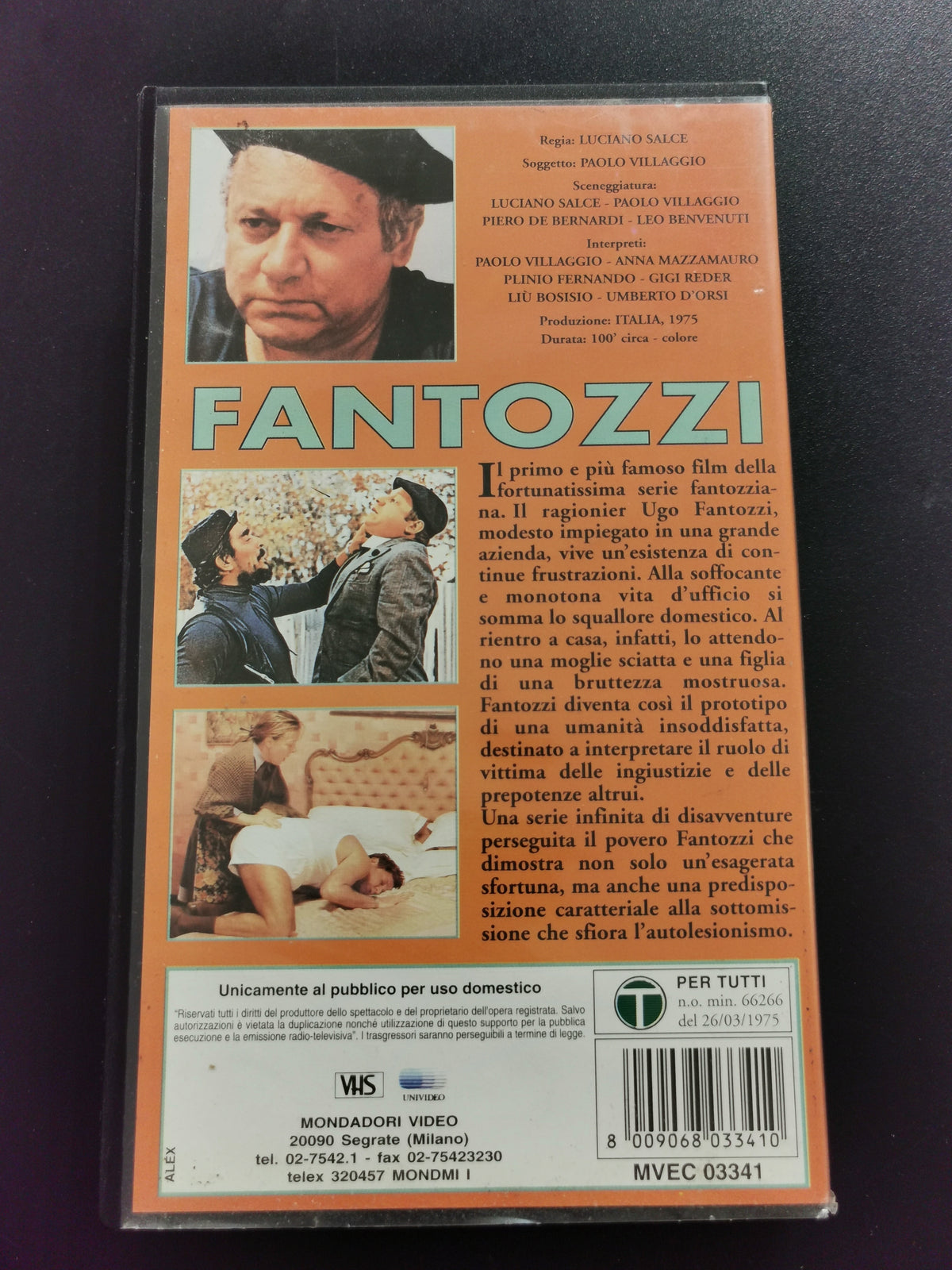 Fantozzi (VHS) – Mondadori Video