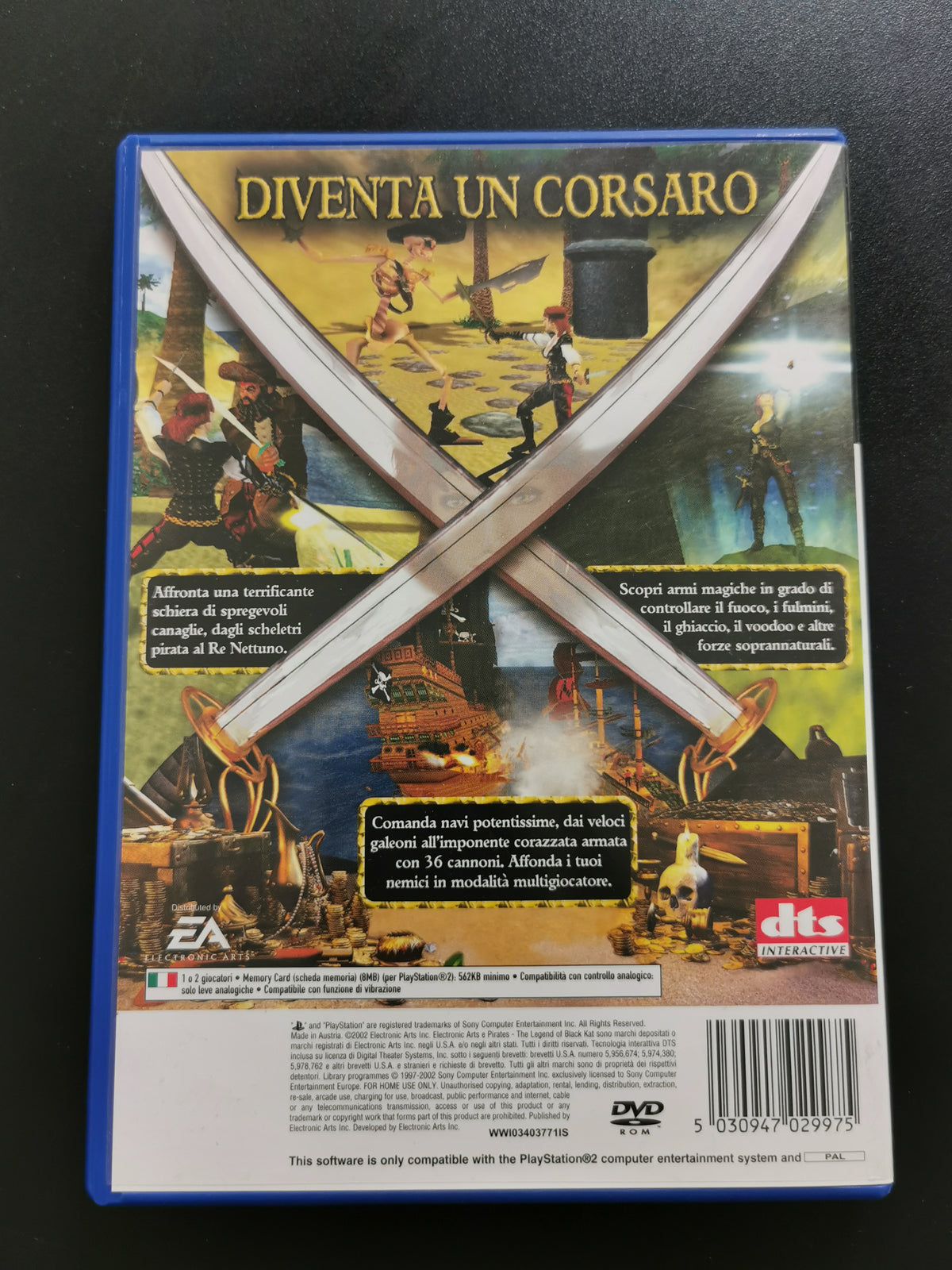 Pirates: The Legend of Black Kat (PS2) – Senza manuale