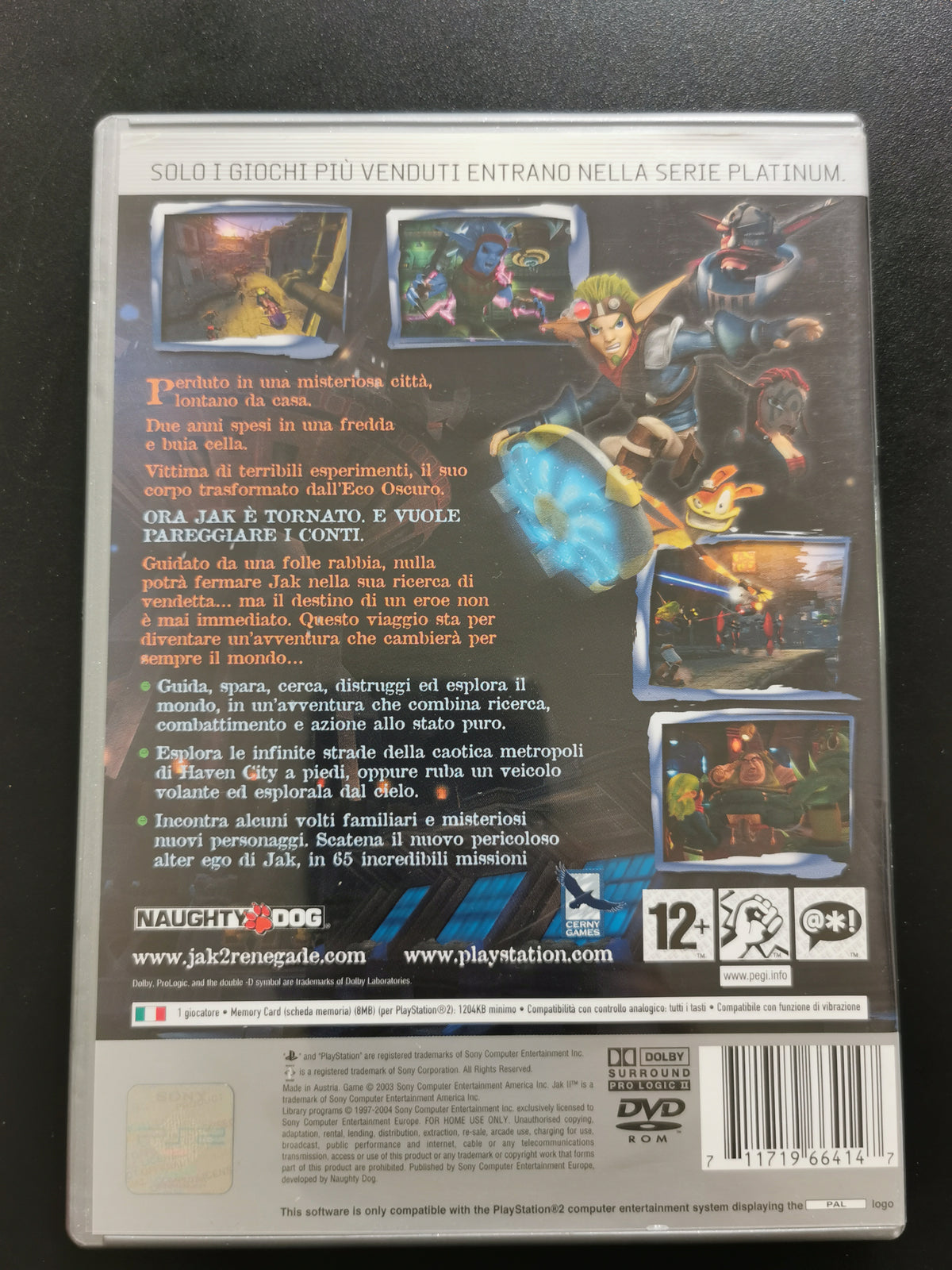 Jak II: Renegade - Platinum (PS2)