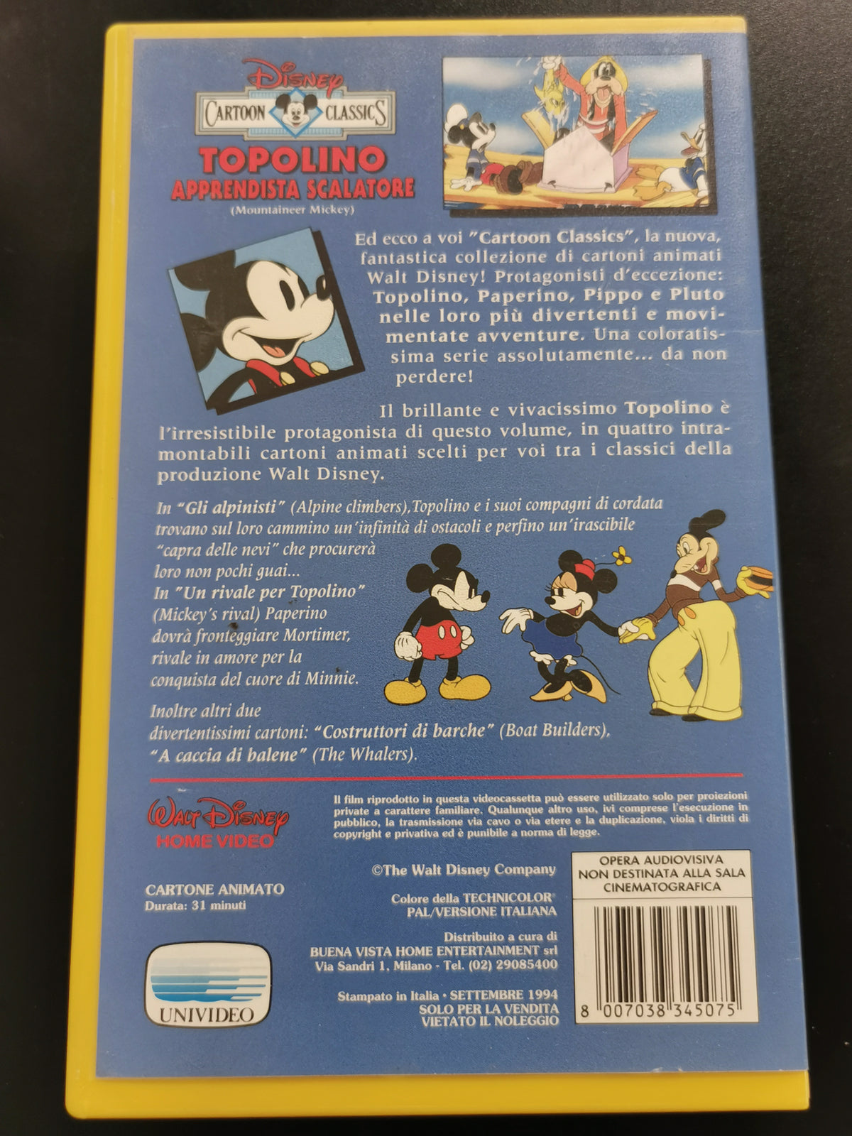 Topolino Apprendista Scalatore (VHS)