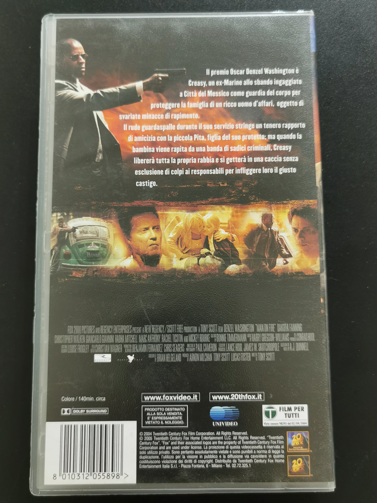 Man on Fire – Il fuoco della vendetta (VHS)
