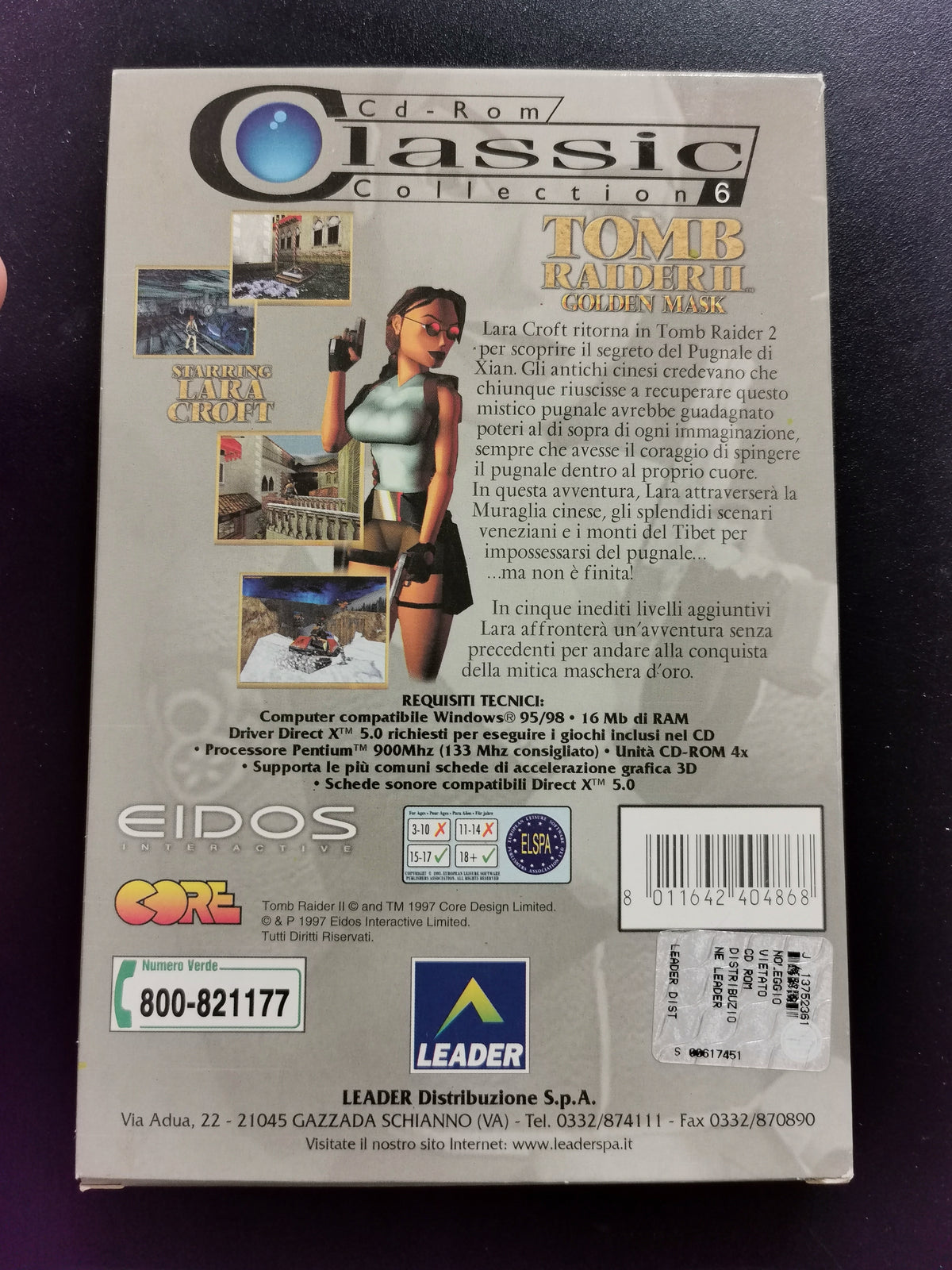Tomb Raider II: Golden Mask (PC) Leader Classic Collection