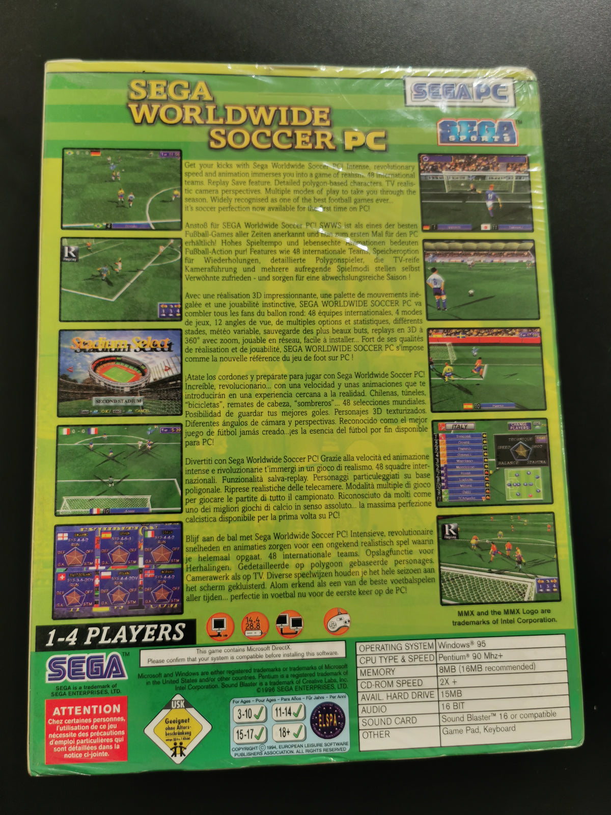 SEGA Worldwide Soccer PC *Nuovo