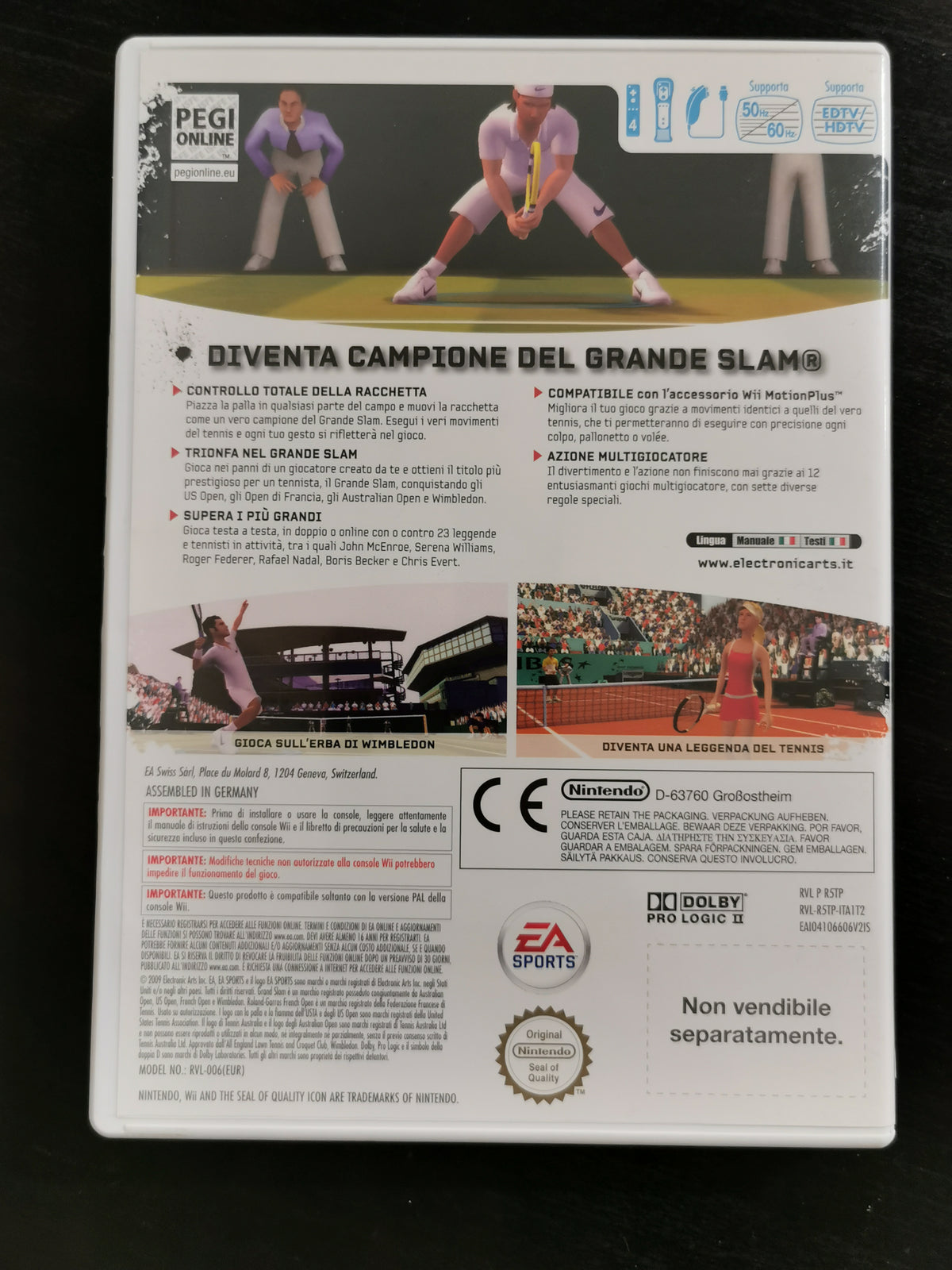 Grand Slam Tennis (Wii) – Senza manuale