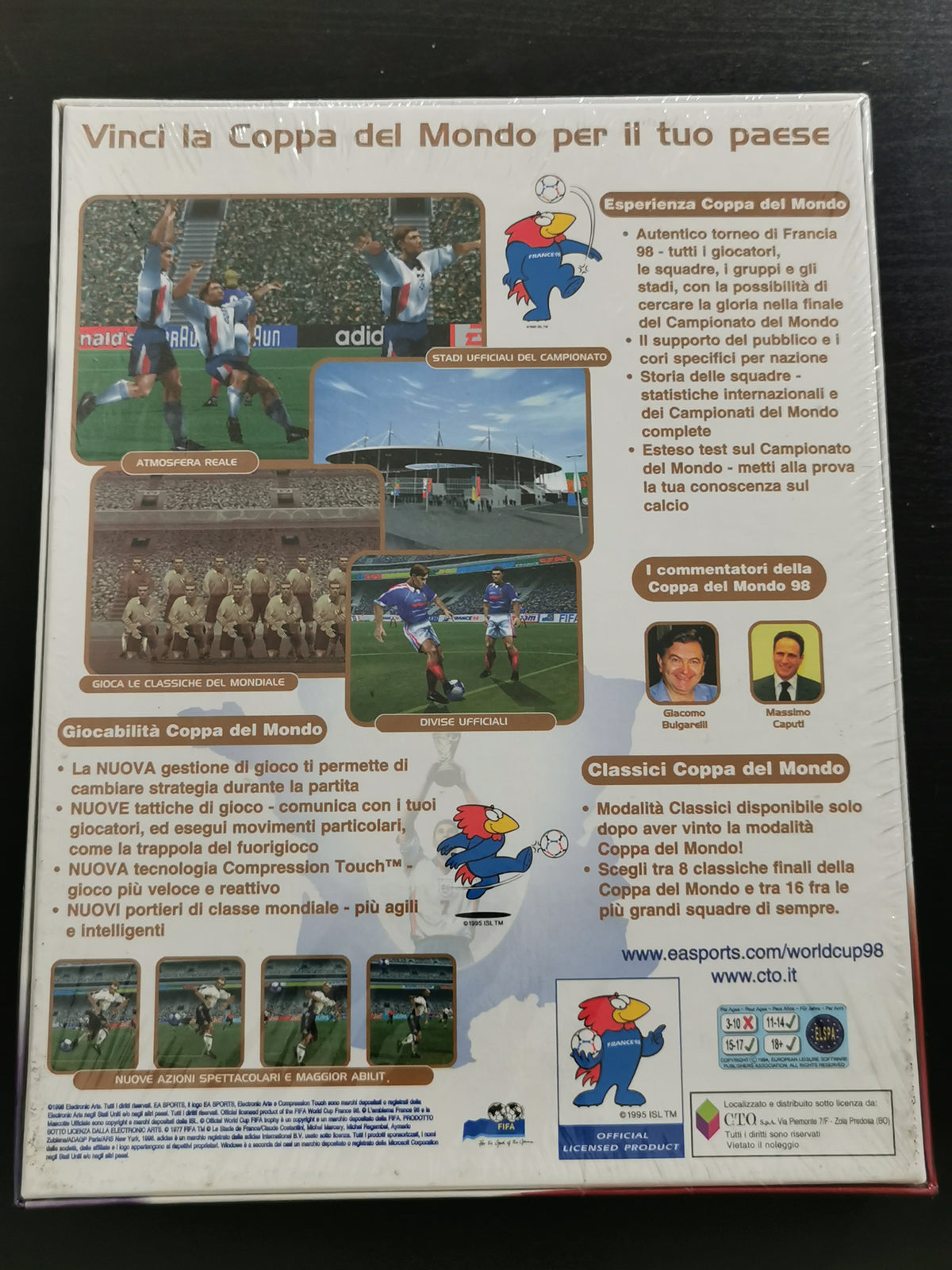 World Cup 98 Coppa Del Mondo (PC) *Nuovo
