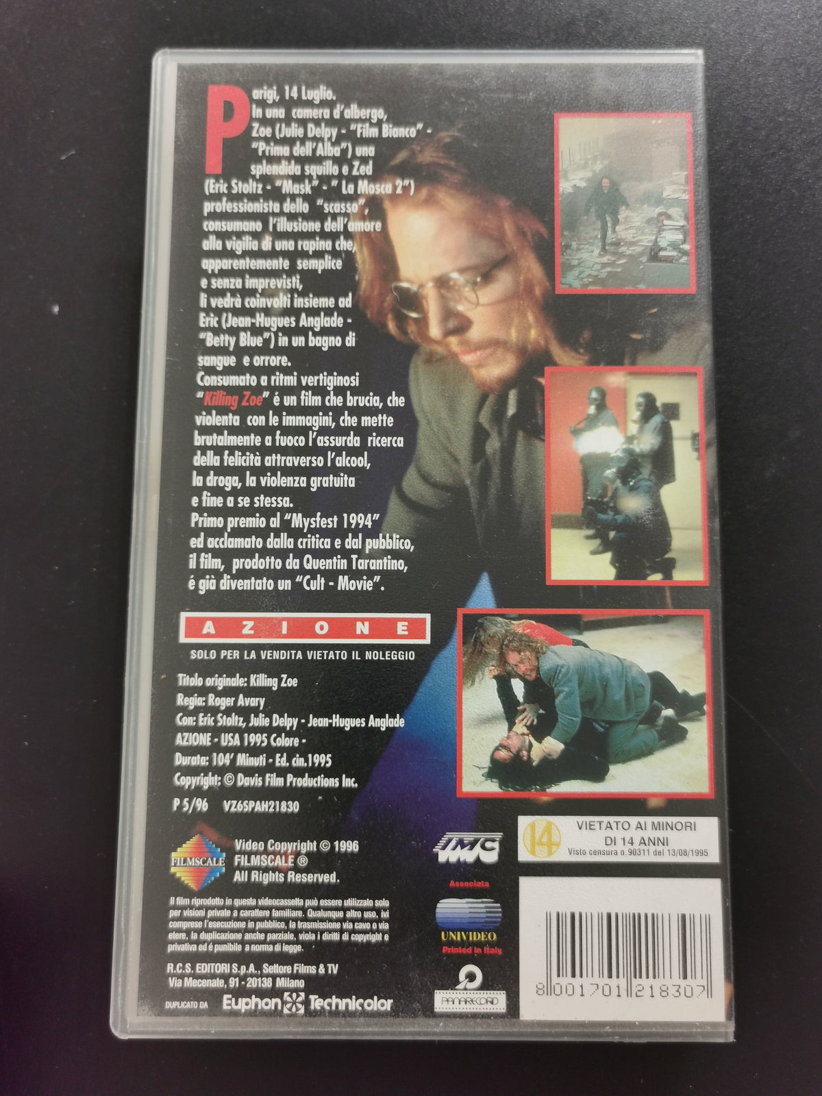 Killing Zoe (VHS)