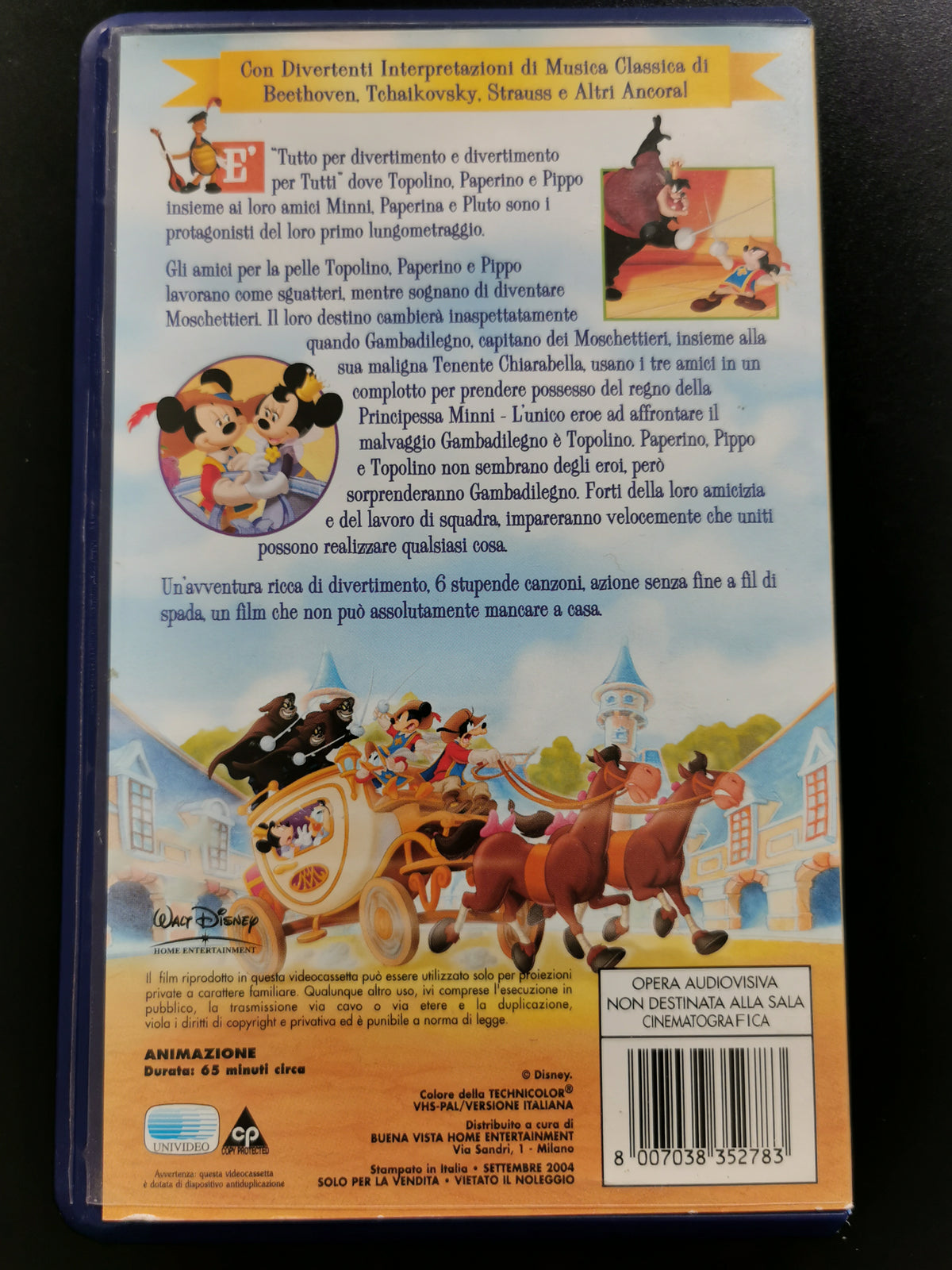 Topolino, Paperino, Pippo – I Tre Moschettieri (VHS)