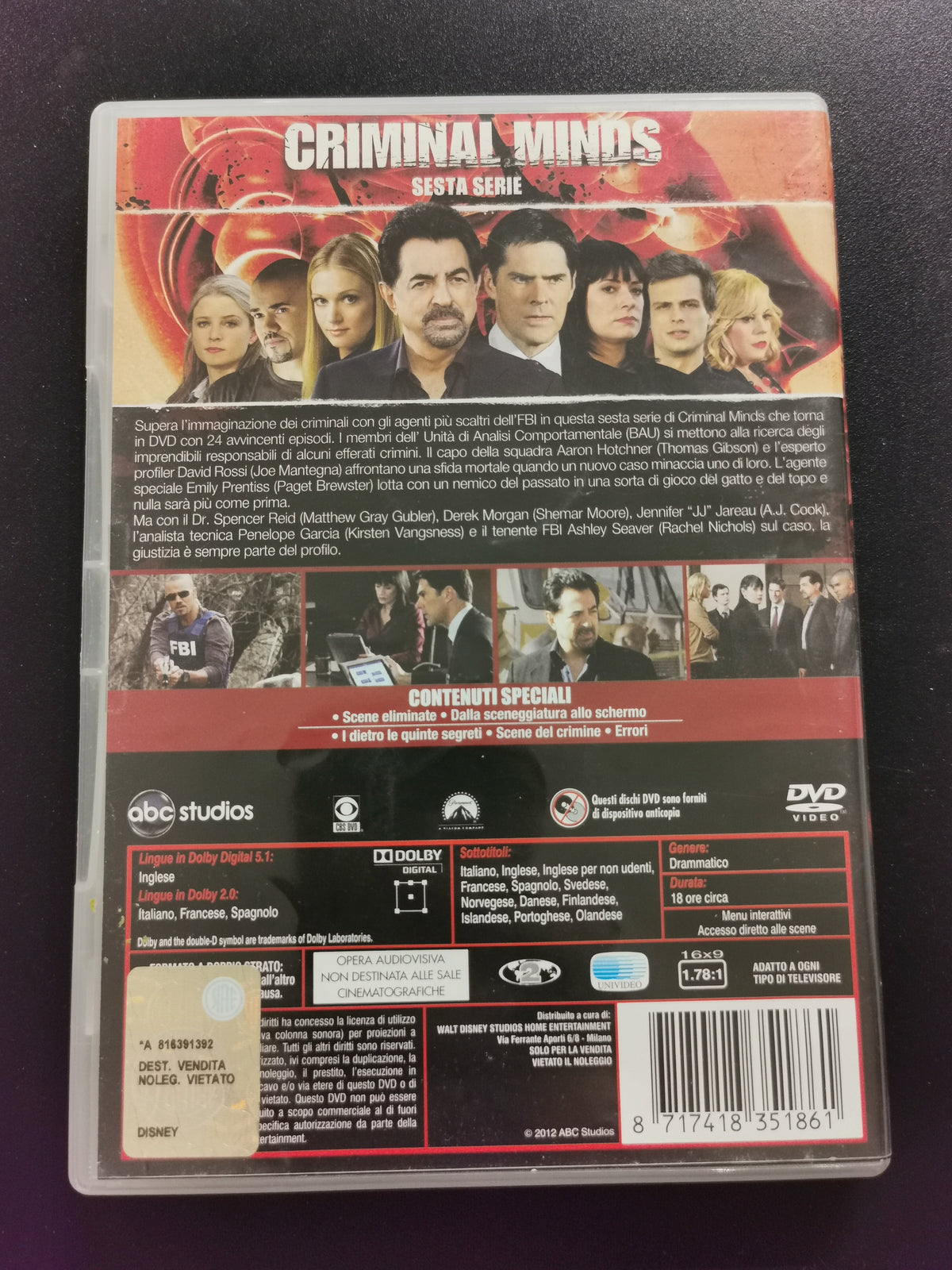 Criminal Minds – Stagioni 1-8 (DVD)
