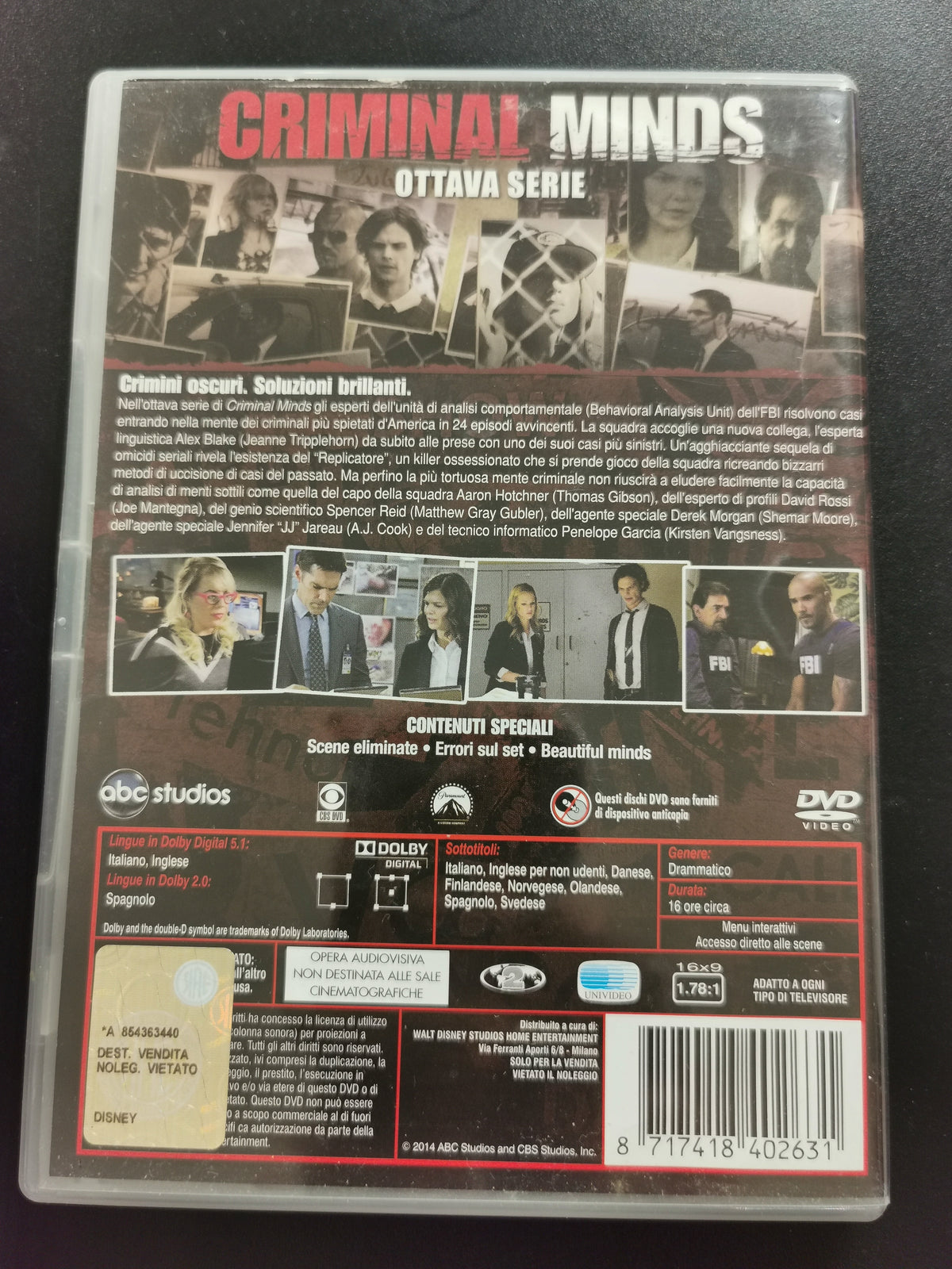 Criminal Minds – Stagioni 1-8 (DVD)