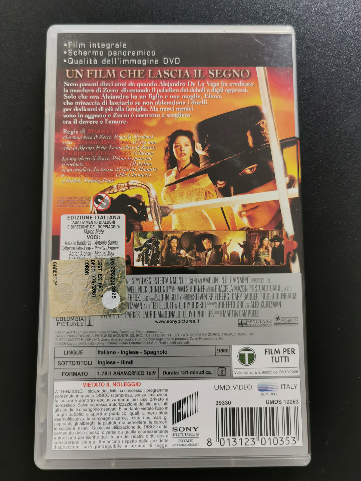 The Legend of Zorro - UMD Video (PSP)