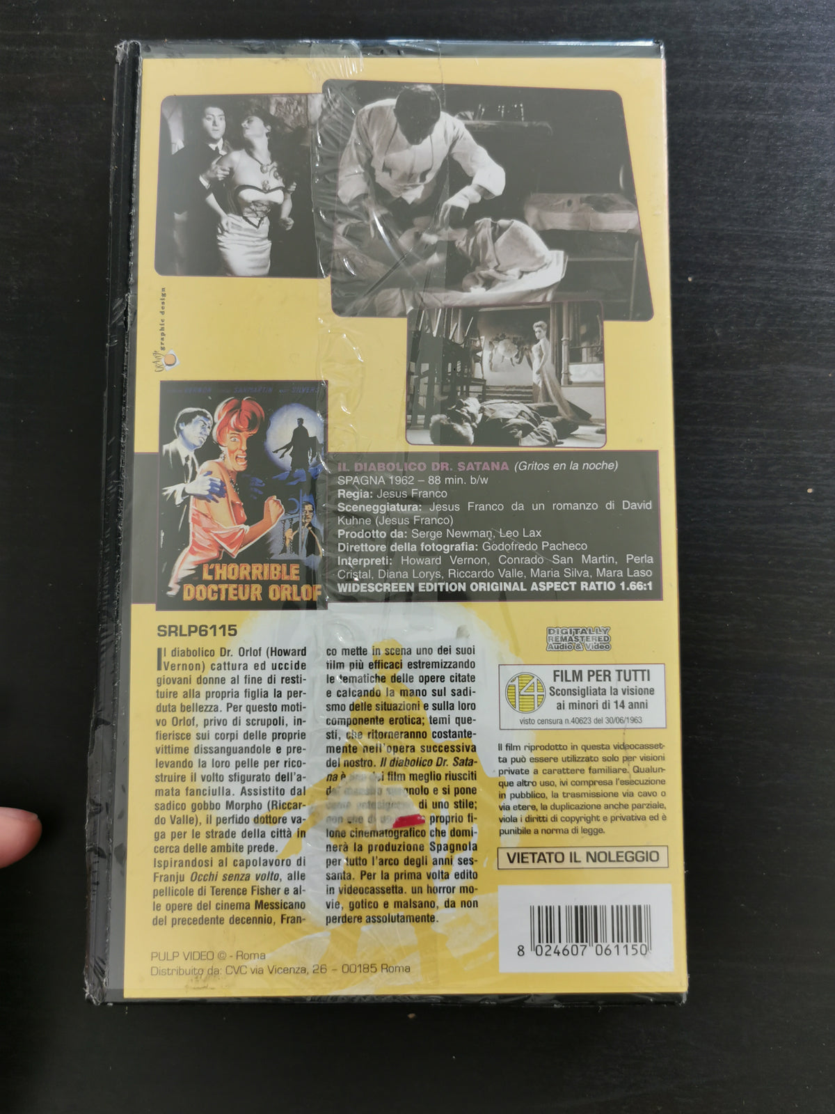Il diabolico Dr. Satana (VHS) *Nuovo