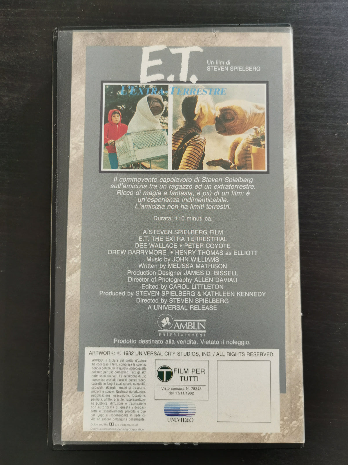 E.T. L’Extra-Terrestre (VHS)