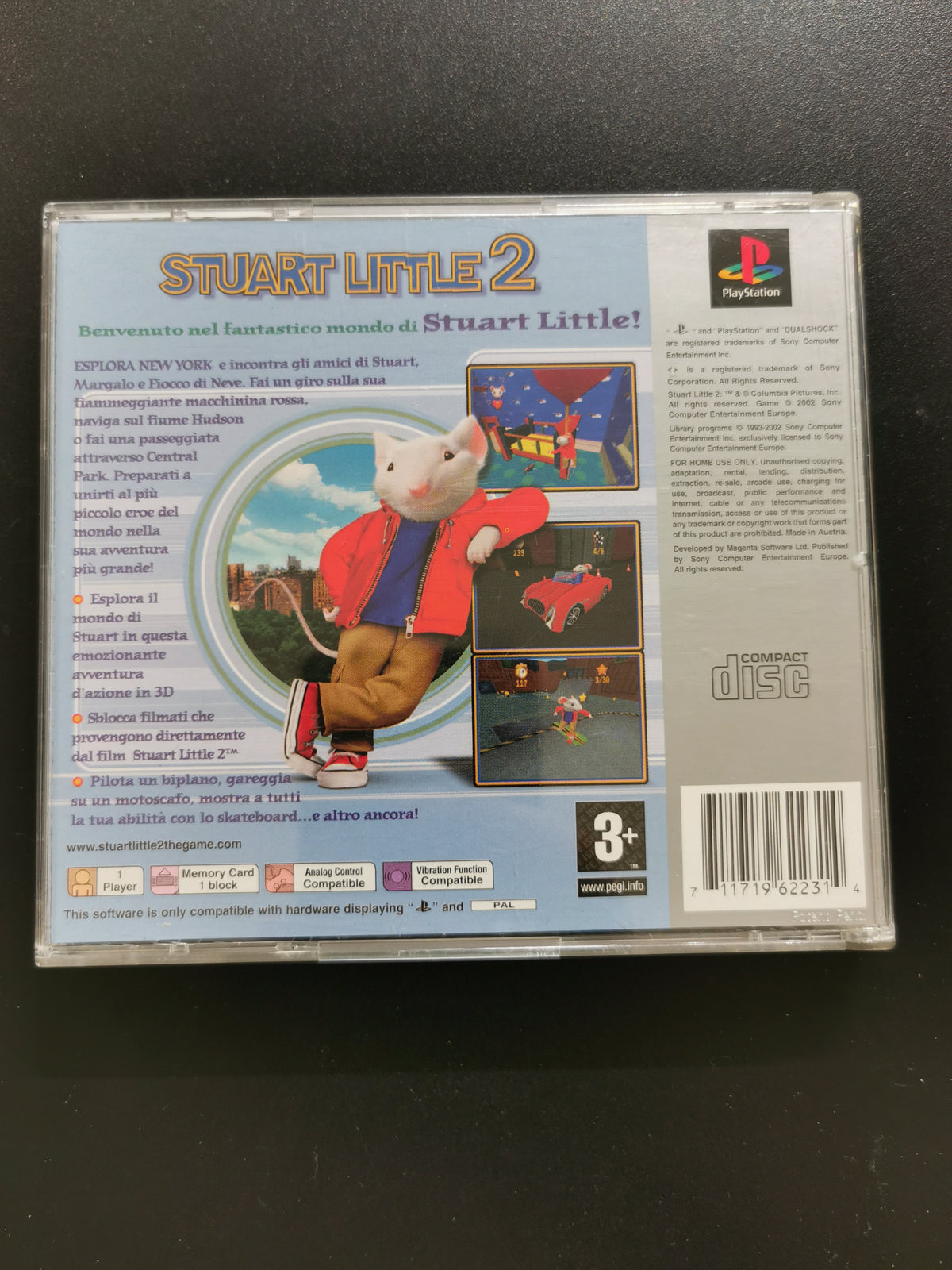 Stuart Little 2 (PS1) - Cover Custom