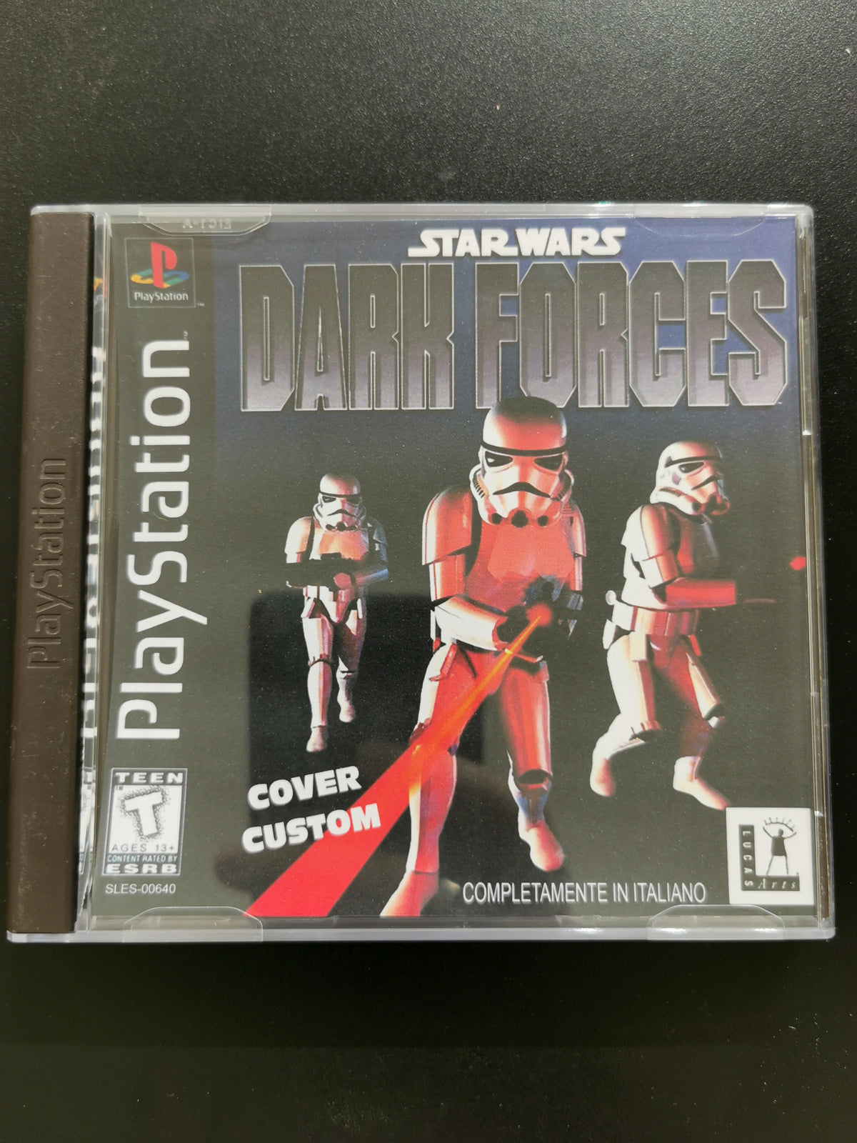 Star Wars: Dark Forces (PS1) – Senza manuale, cover custom