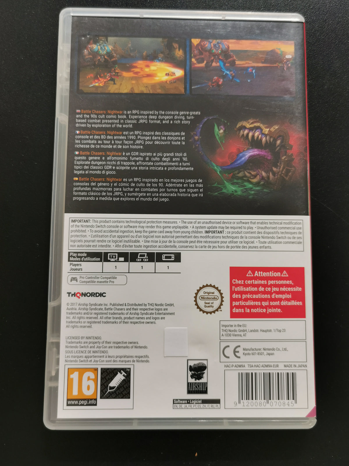 Battle Chasers: Nightwar (Switch)