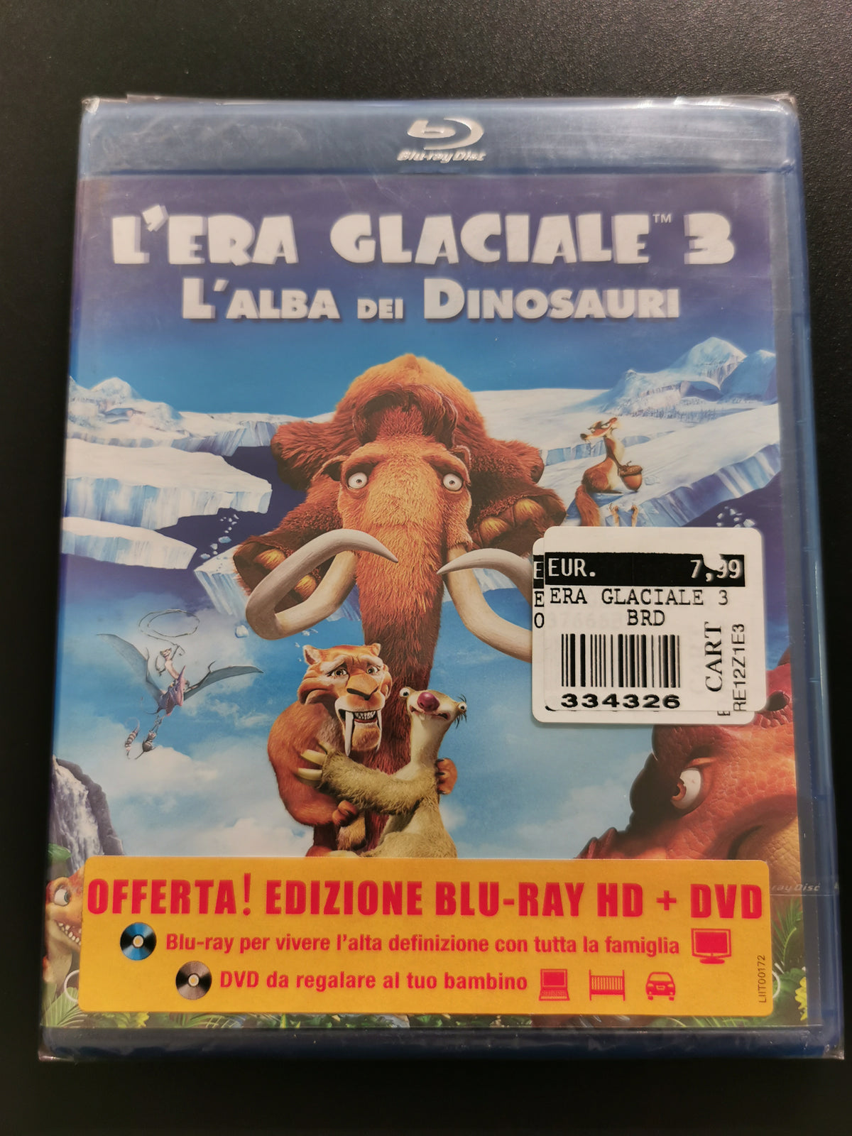 L’Era Glaciale 3: L’Alba dei Dinosauri (Blu-ray) + (DVD) *Nuovo