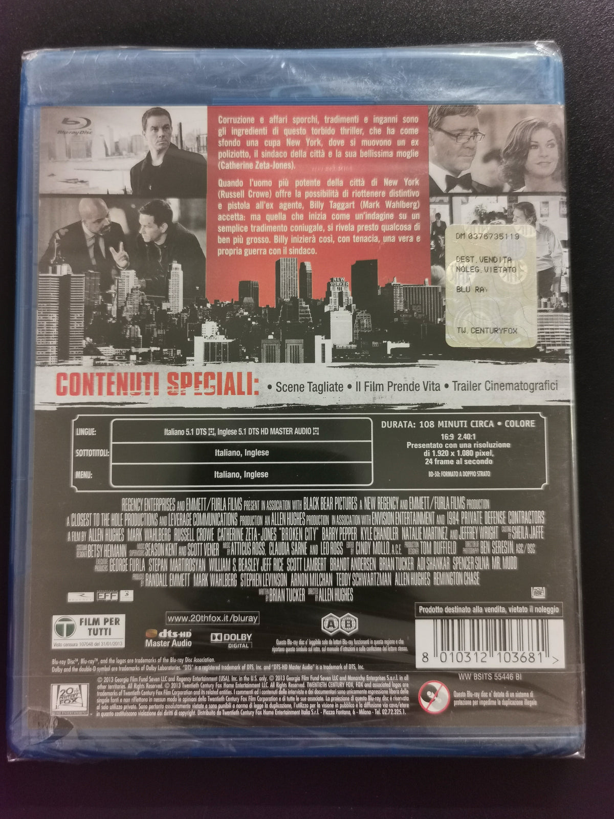 Broken City (Blu-ray) *Nuovo