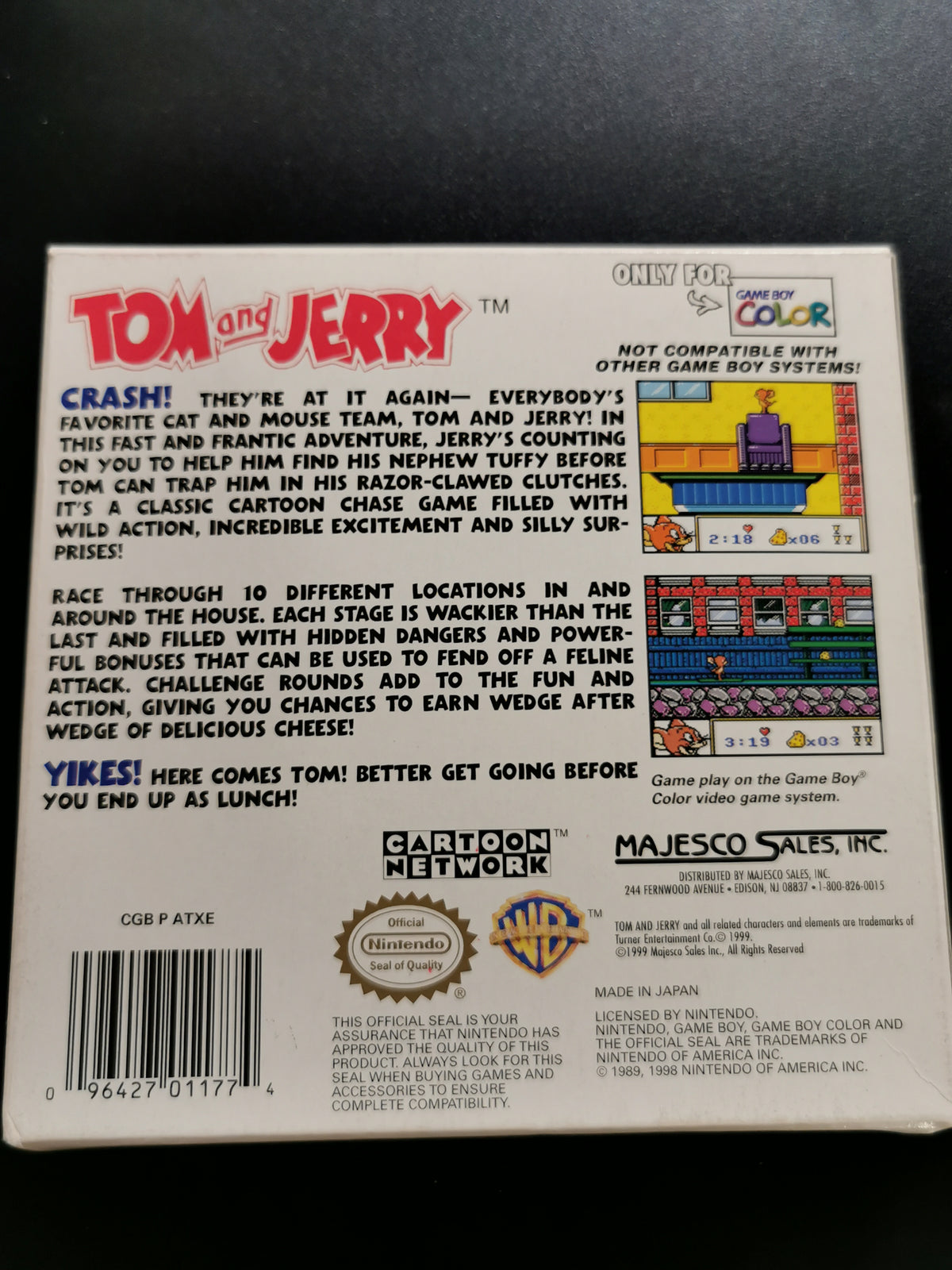 Tom and Jerry (Game Boy Color) – USA
