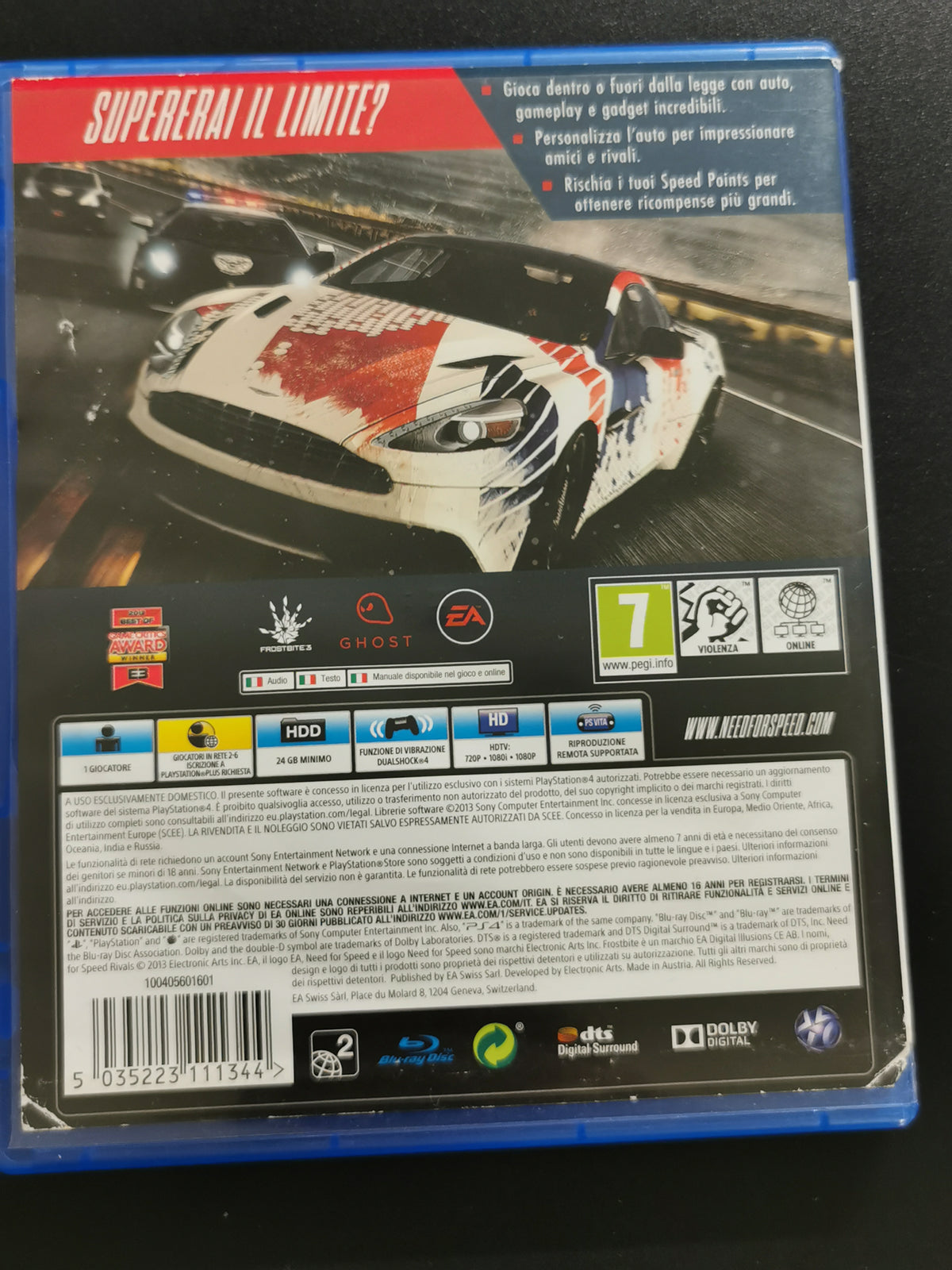 Need for Speed Rivals (PS4) *Nota