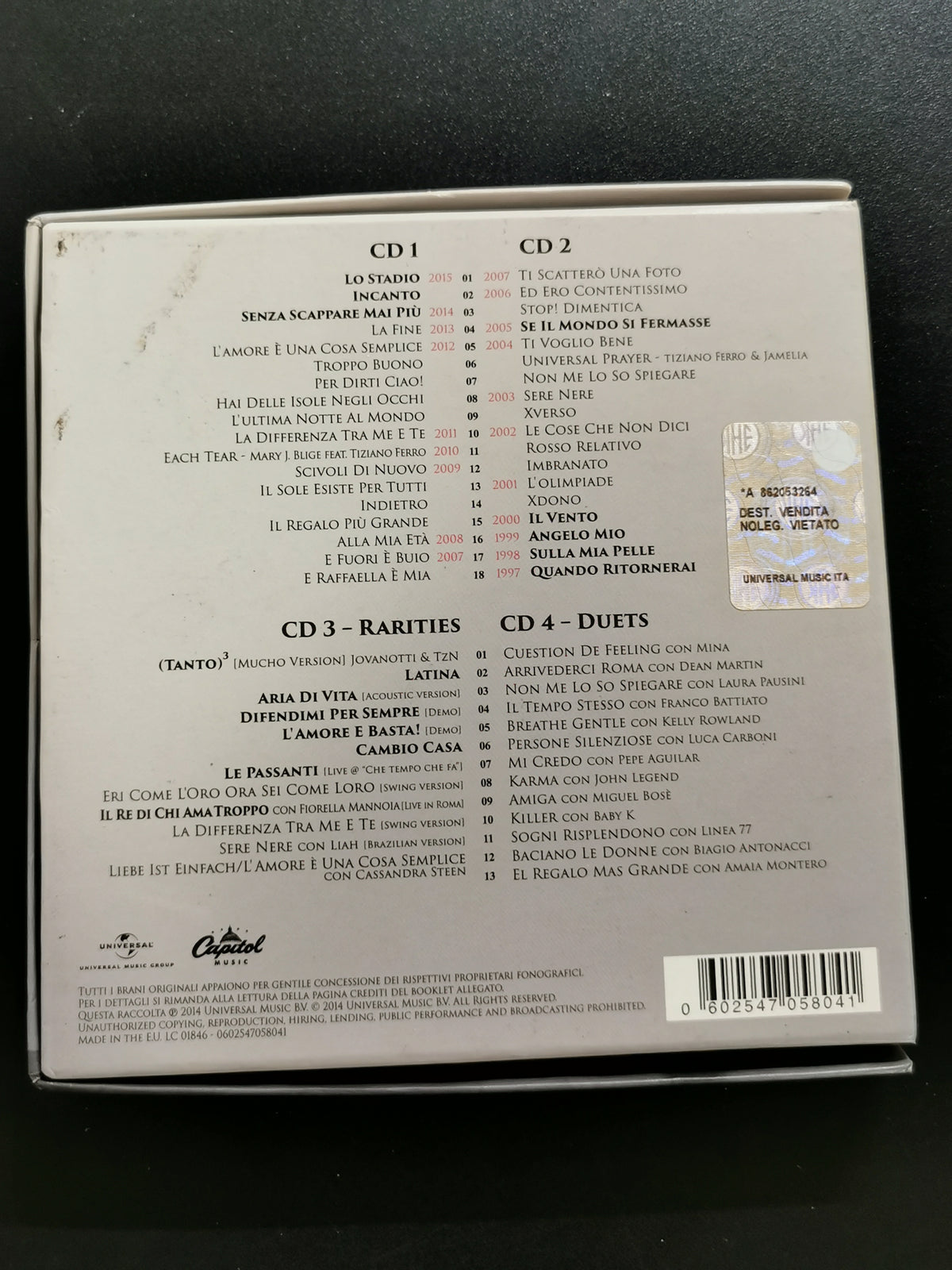 TZN - The Best of Tiziano Ferro - Deluxe Edition (4 CD)