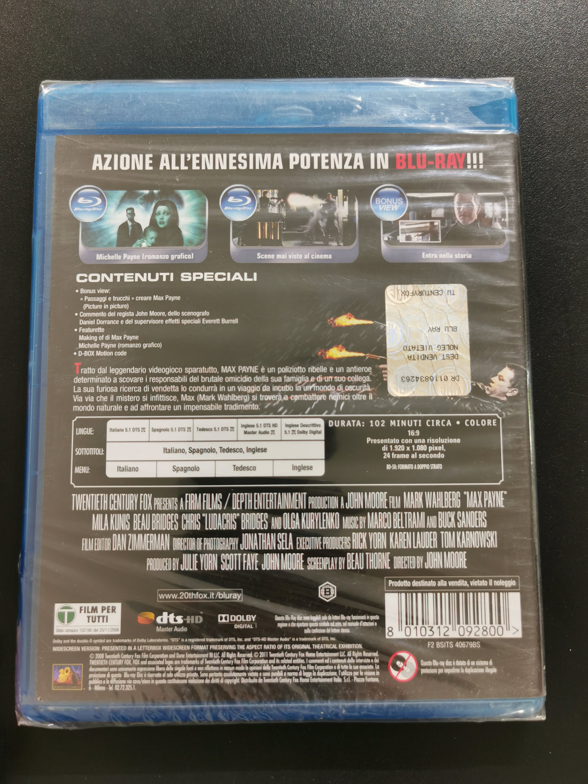 Max Payne - Versione Estesa (Blu-ray) *Nuovo