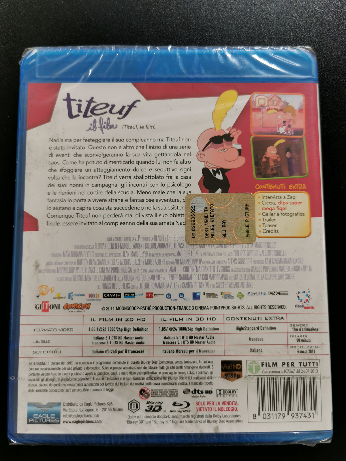 Titeuf - Il Film (Blu-ray 3D) *Nuovo