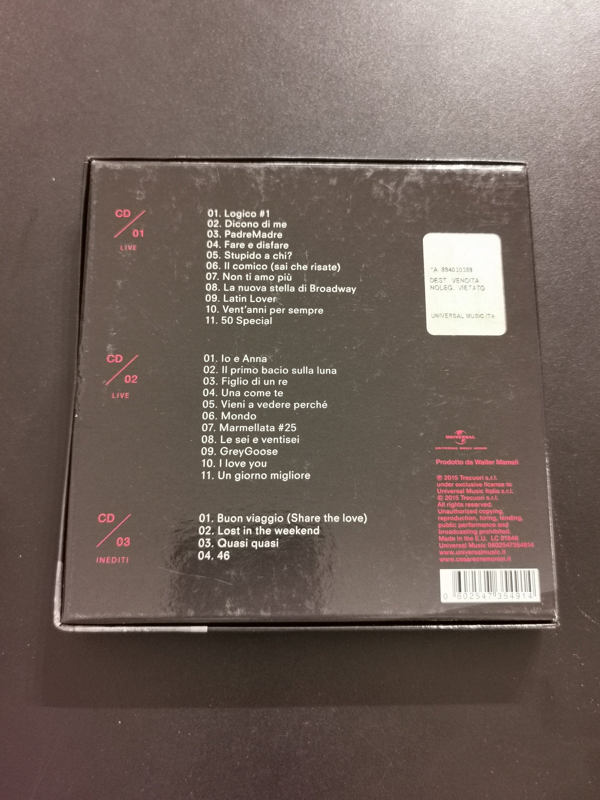 Cesare Cremonini - Più che logico (Live) (3 CD)