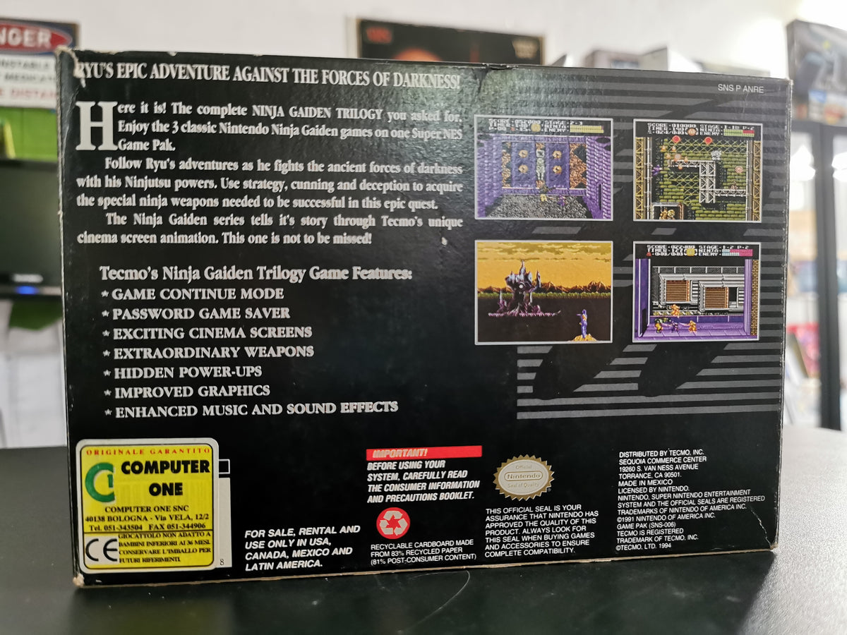Ninja Gaiden Trilogy (SNES) - Senza manuale