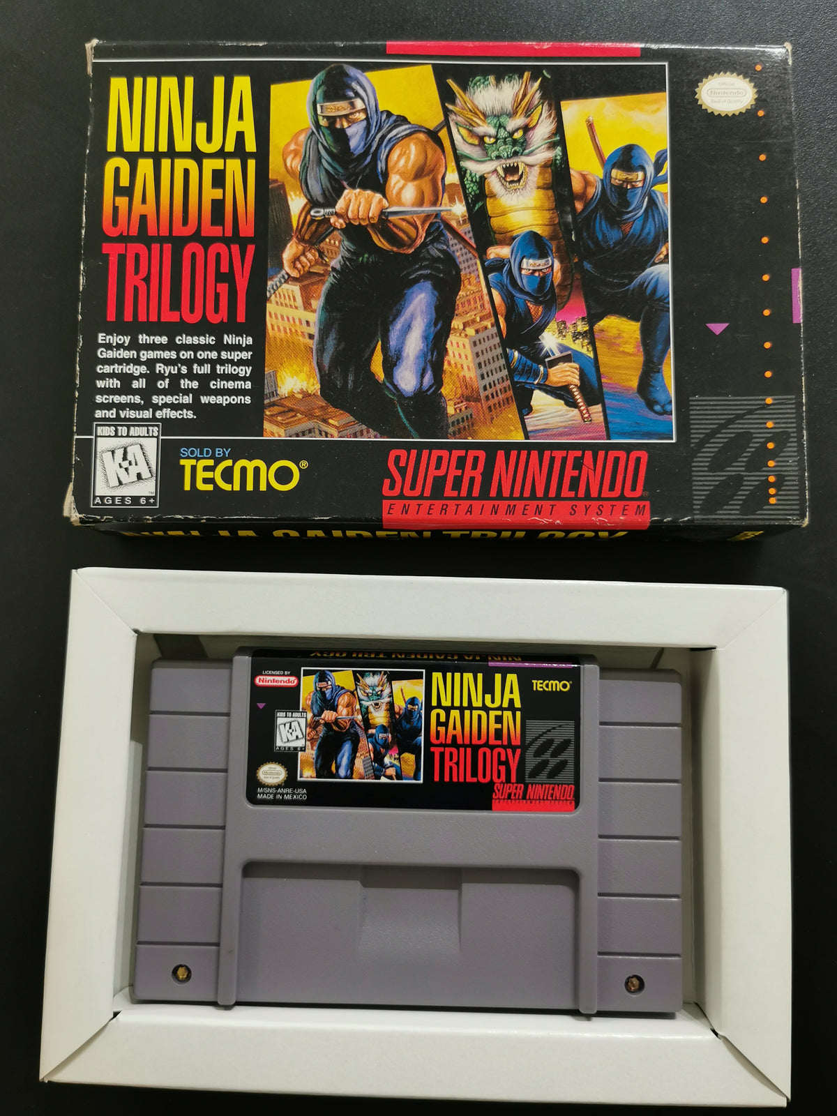 Ninja Gaiden Trilogy (SNES) - Senza manuale