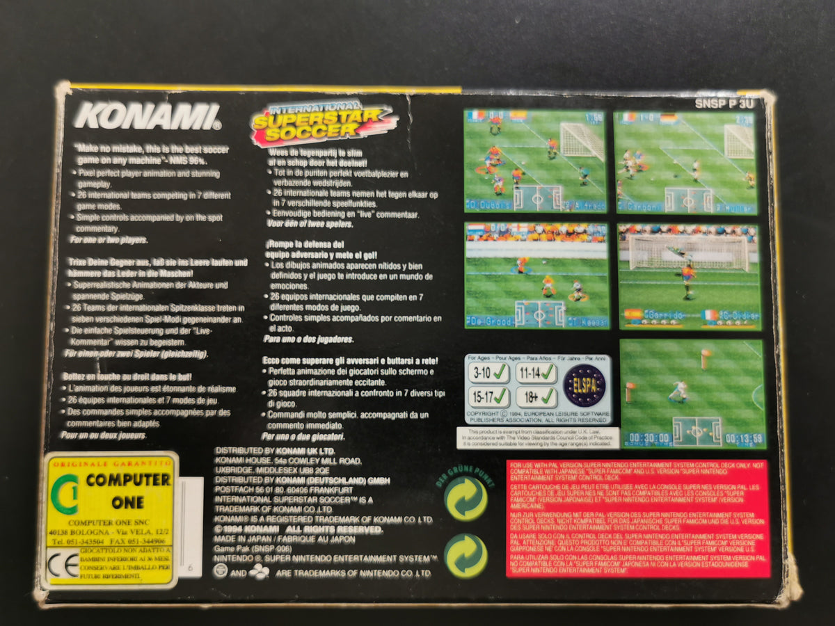 International Superstar Soccer (SNES) - Senza manuale