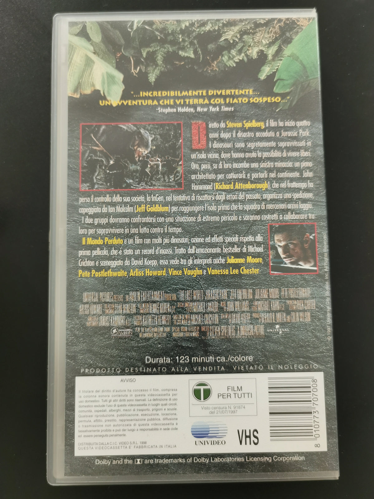 Il Mondo Perduto: Jurassic Park (VHS)