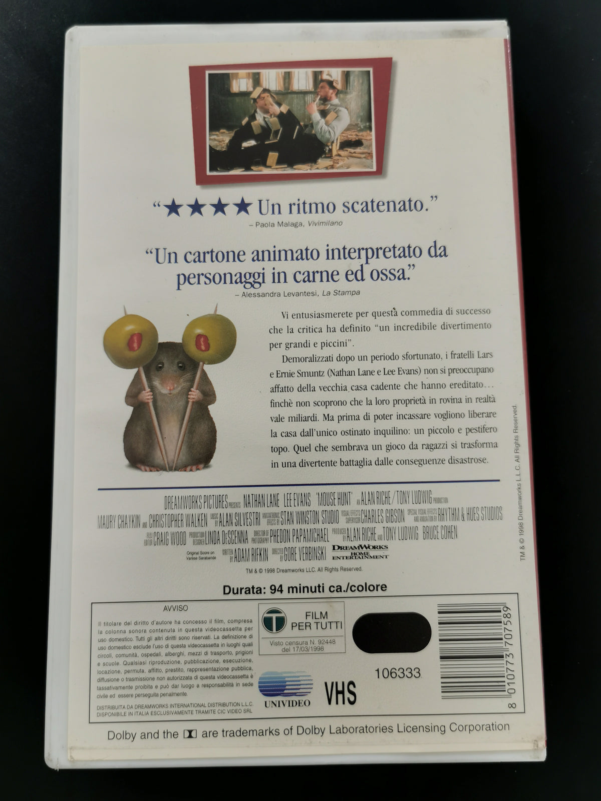 Un Topolino Sotto Sfratto (VHS)