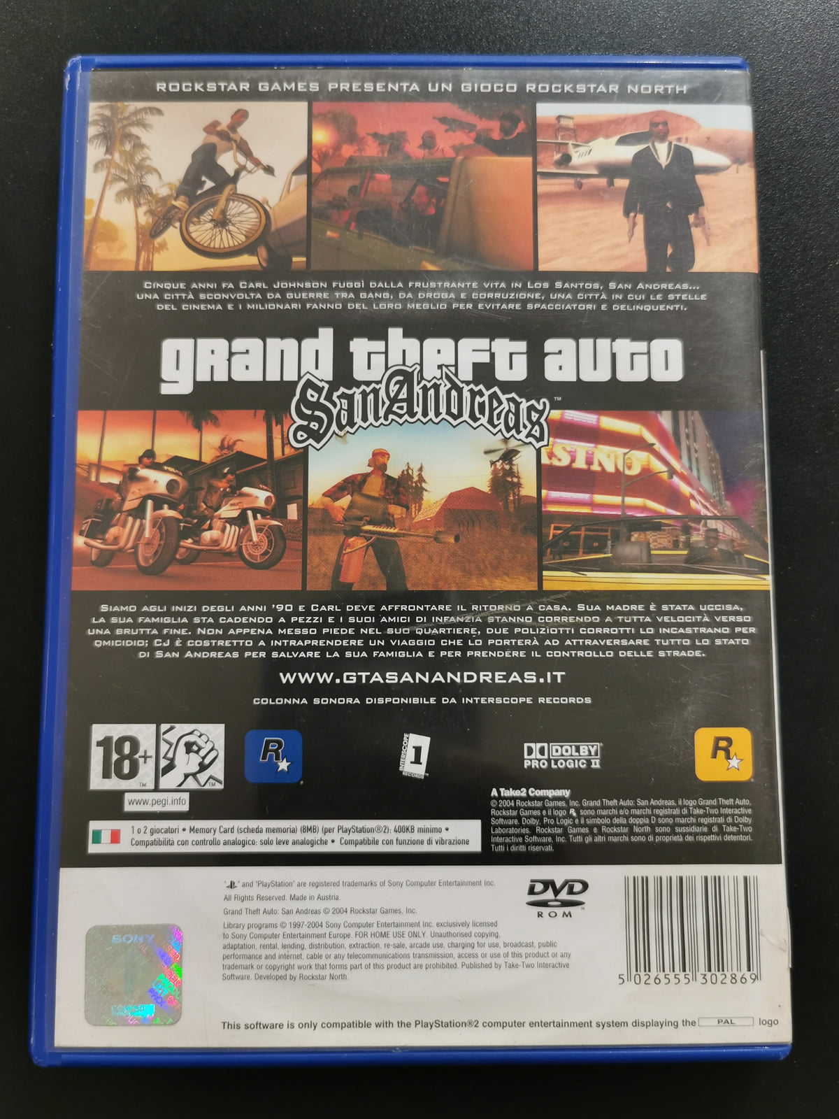 Grand Theft Auto: San Andreas (PS2) - No Map