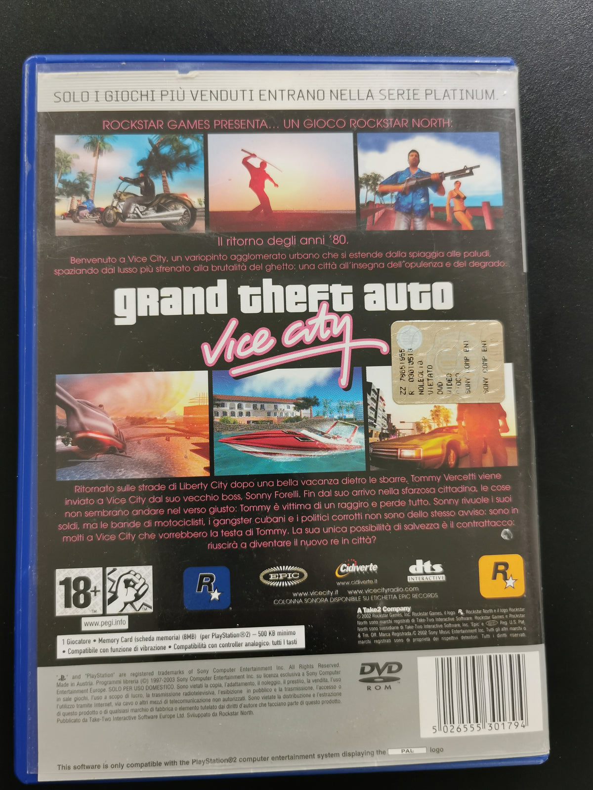 Grand Theft Auto: Vice City - Platinum - Senza manuale (PS2)