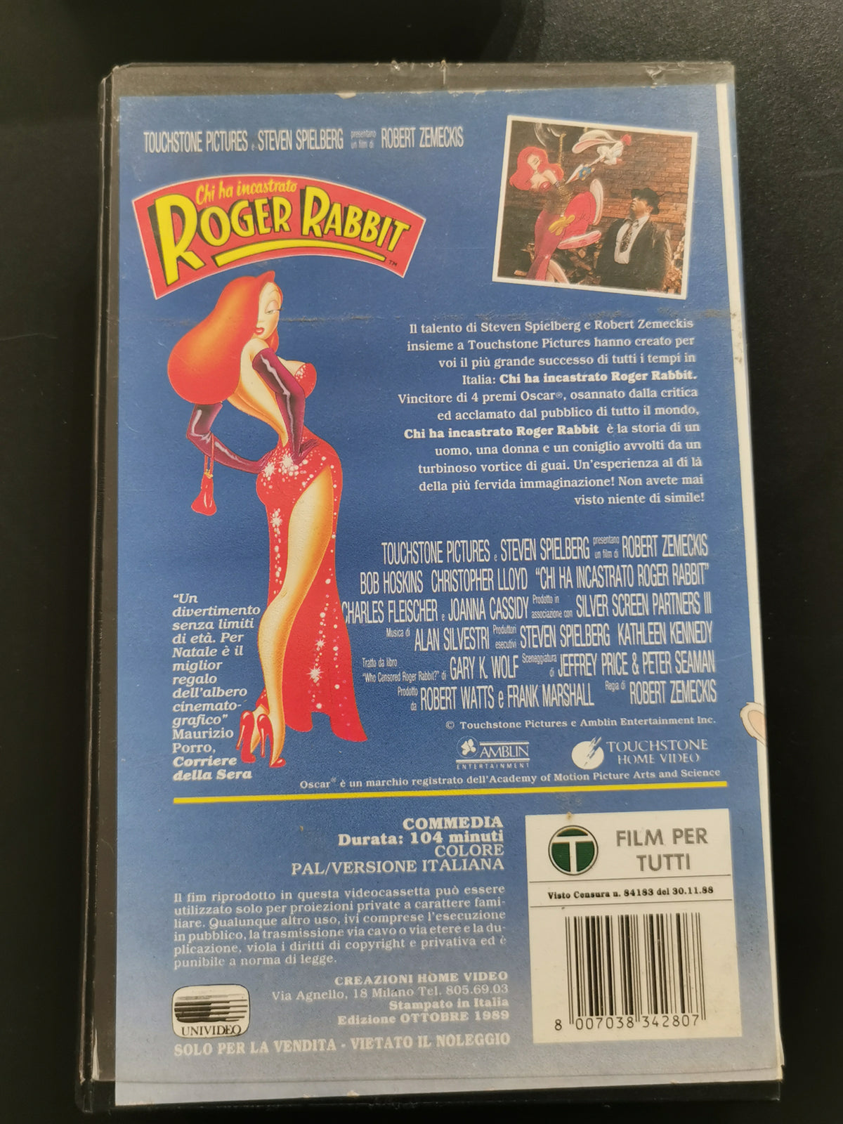 Chi ha incastrato Roger Rabbit (VHS) - Prima edizione